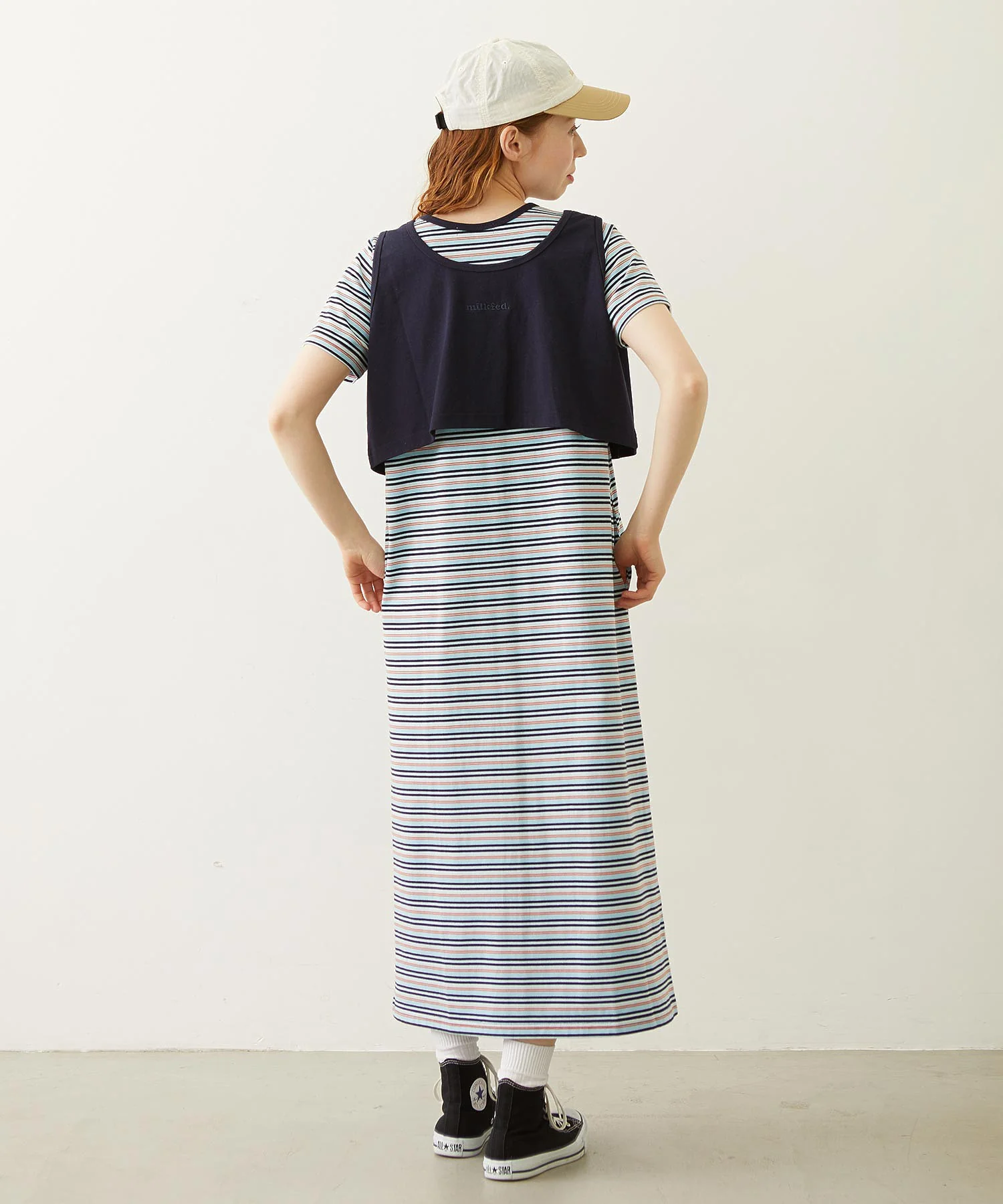 TANK TOP AND STRIPED DRESS SET - Image 11