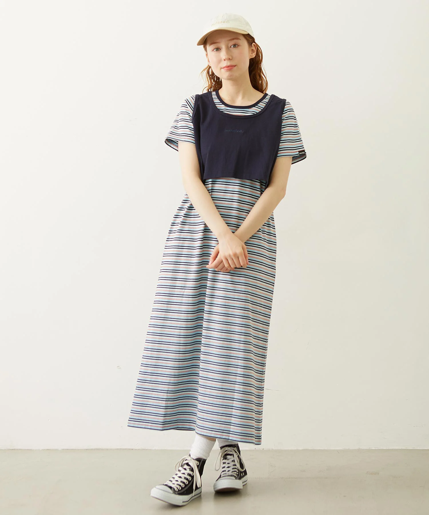 TANK TOP AND STRIPED DRESS SET - Image 15