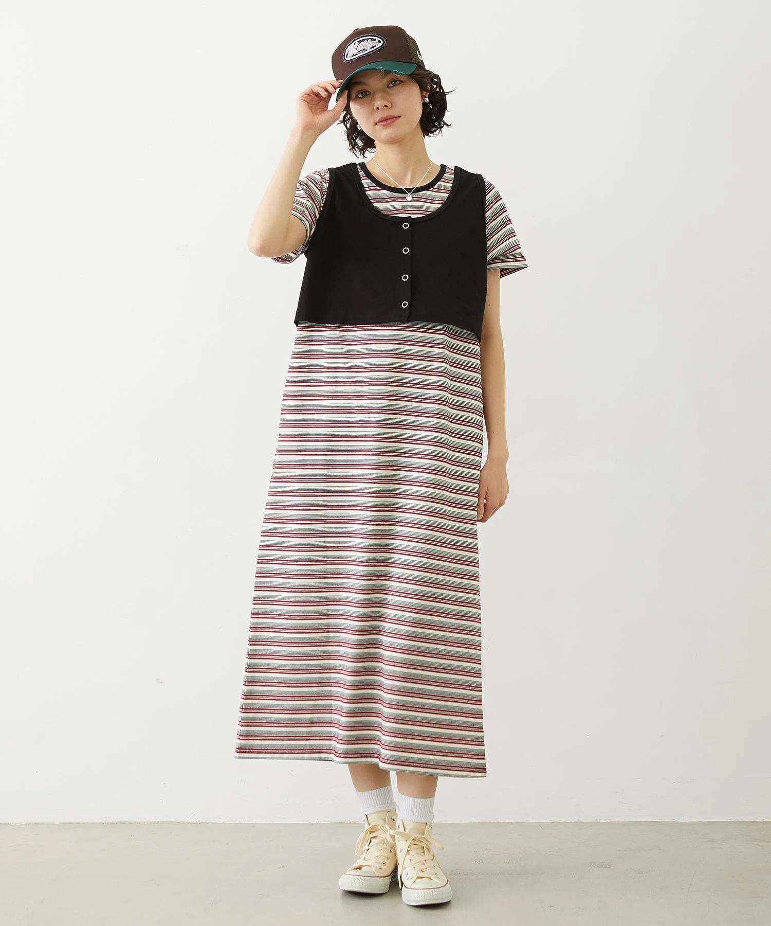 TANK TOP AND STRIPED DRESS SET - Image 33