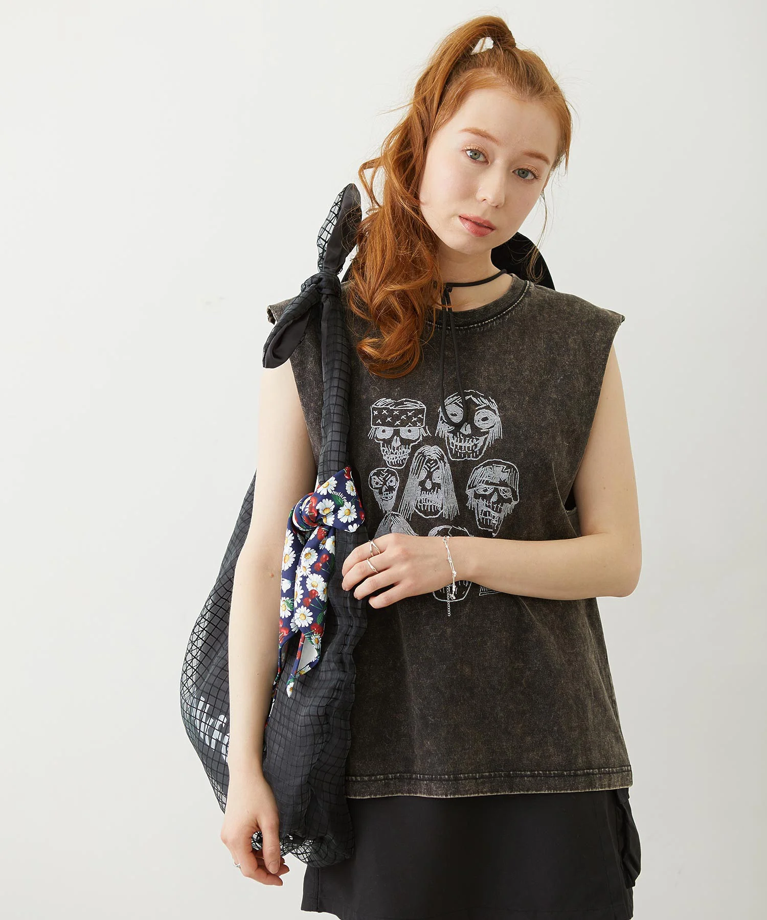 SHEER PLAID TOTE - Image 28