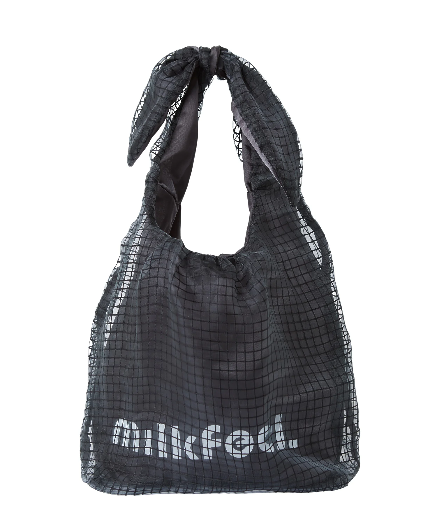 SHEER PLAID TOTE - Image 5