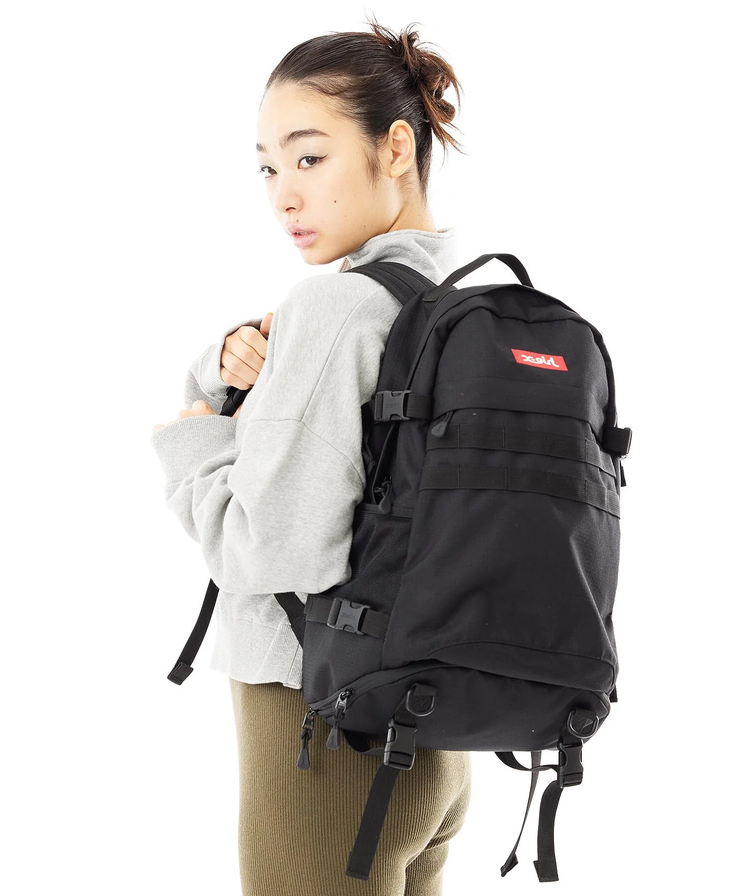 【定番】MILLS LOGO ADVENTURE BACKPACK X-girl - Image 6