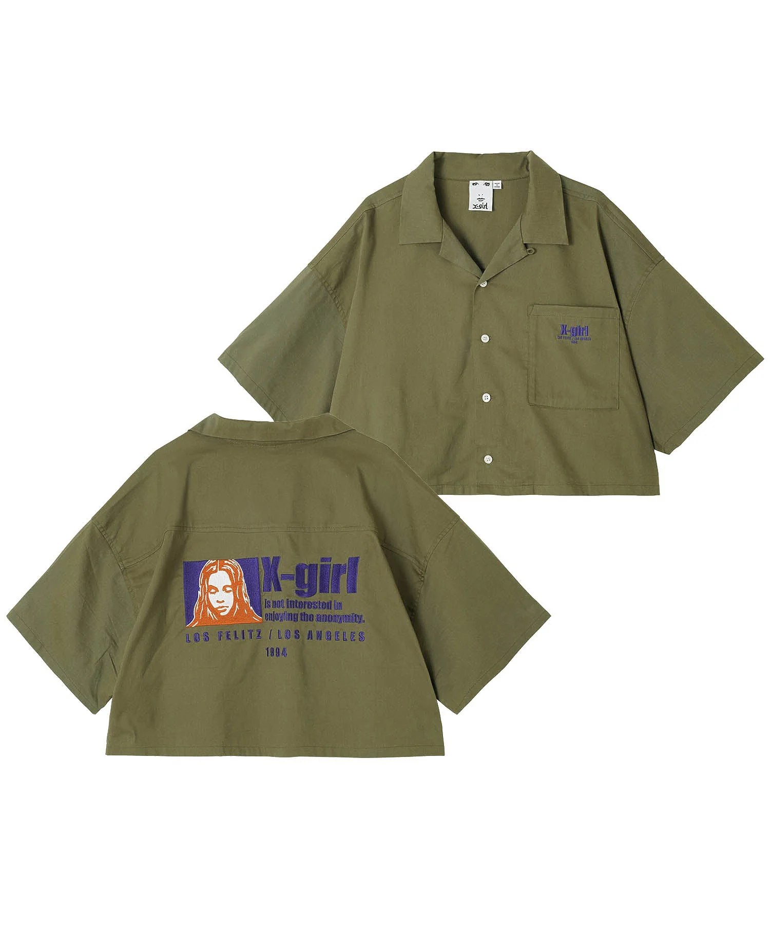 ANONYMITY OPEN COLLAR CROPPED SHIRT X-girl - Image 2