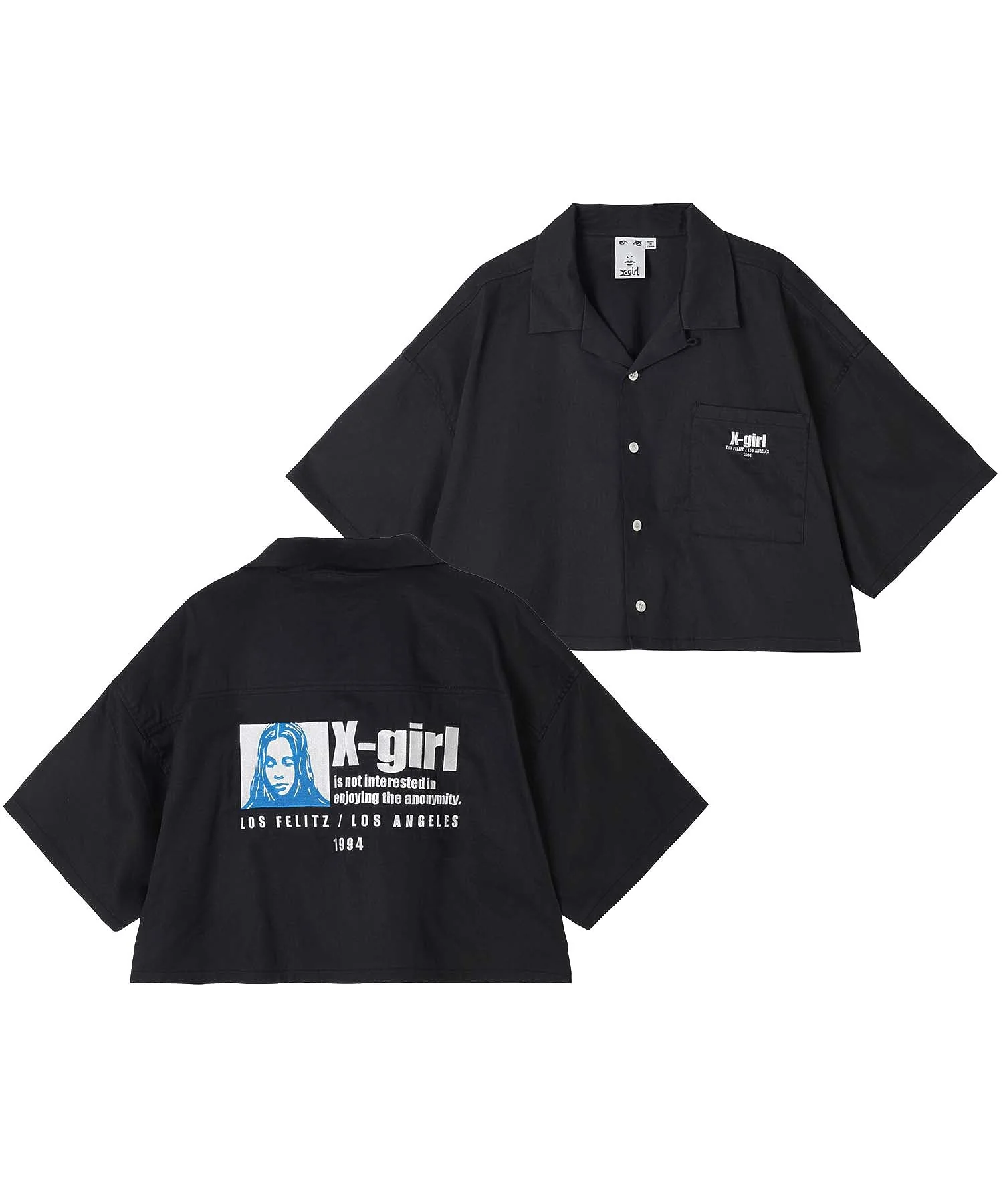 ANONYMITY OPEN COLLAR CROPPED SHIRT X-girl - Image 3