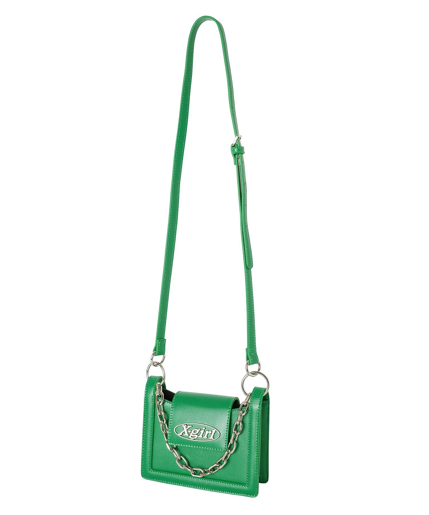 OVAL LOGO FAUX LEATHER 2WAY MINI BAG X-girl - Image 17