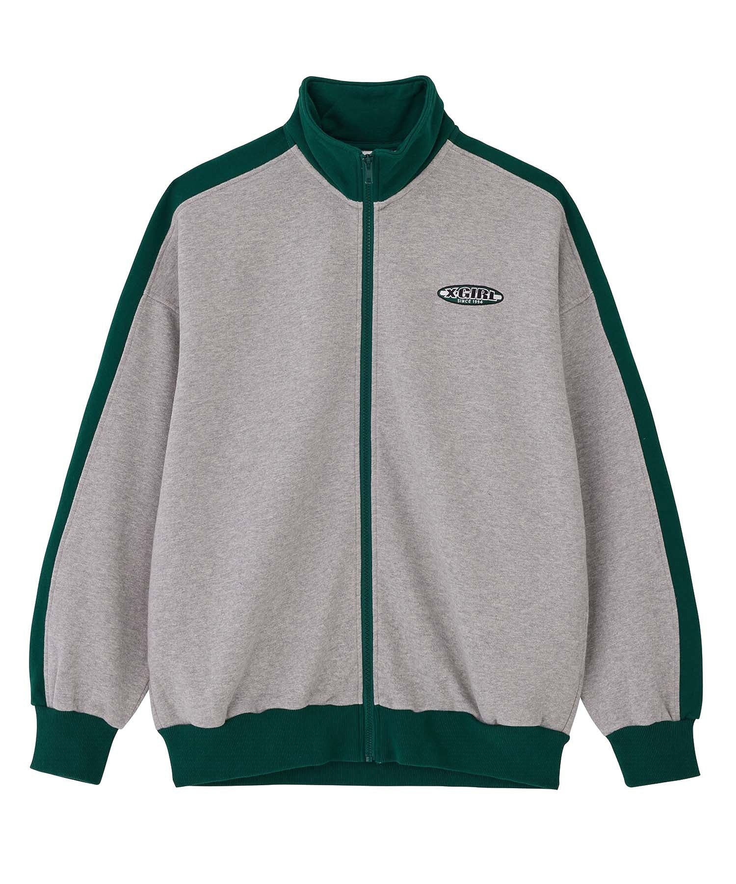 CONTRAST STRIPE ZIP UP SWEAT X-girl - Image 3