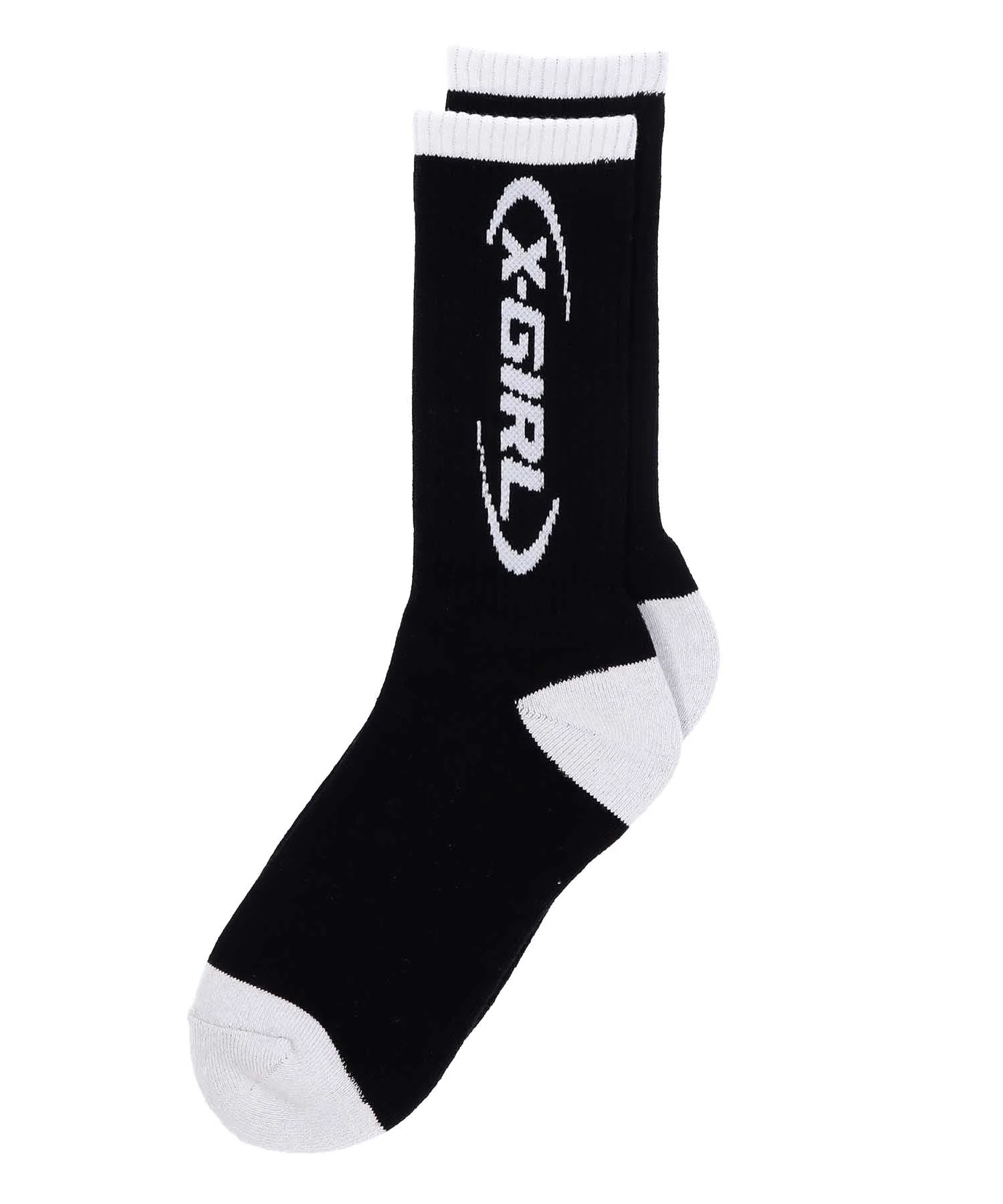 BROKEN OVAL LOGO RIB SOCKS X-girl - Image 3