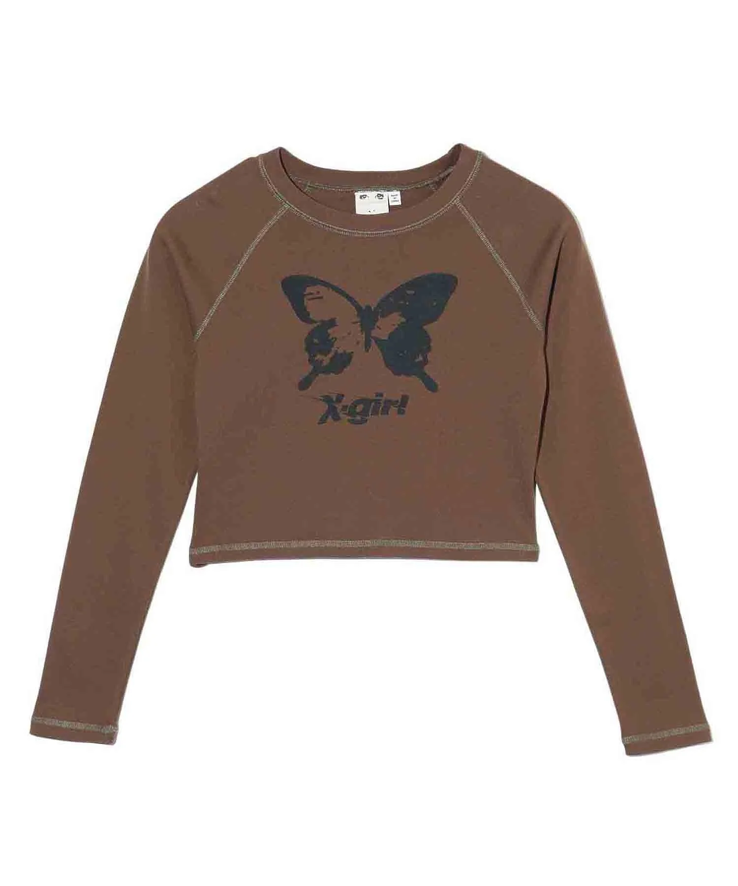 BUTTERFLY RAGLAN L/S BABY TEE X-girl - Image 11