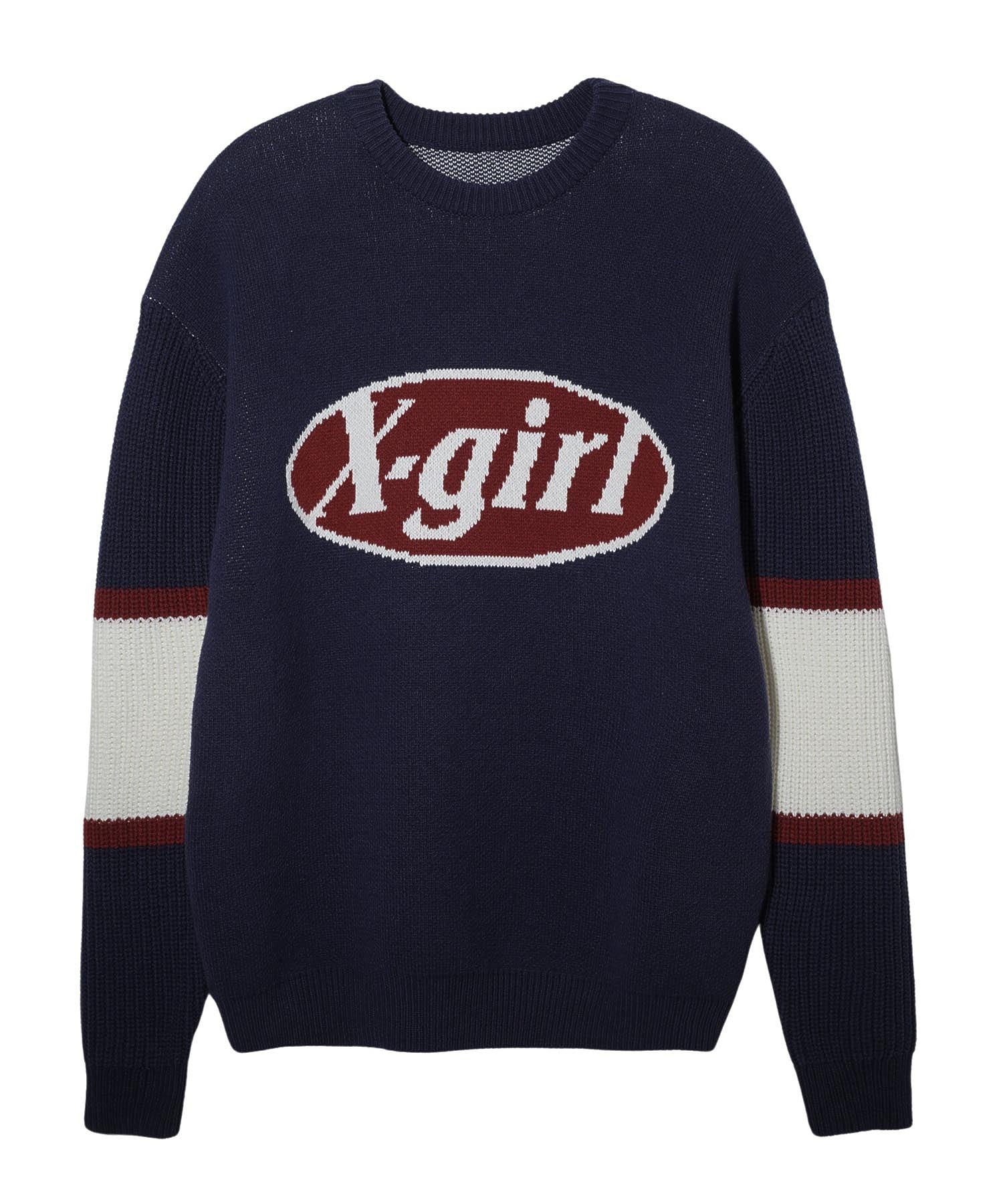 OVAL LOGO JACQUARD KNIT TOP X-girl - Image 14