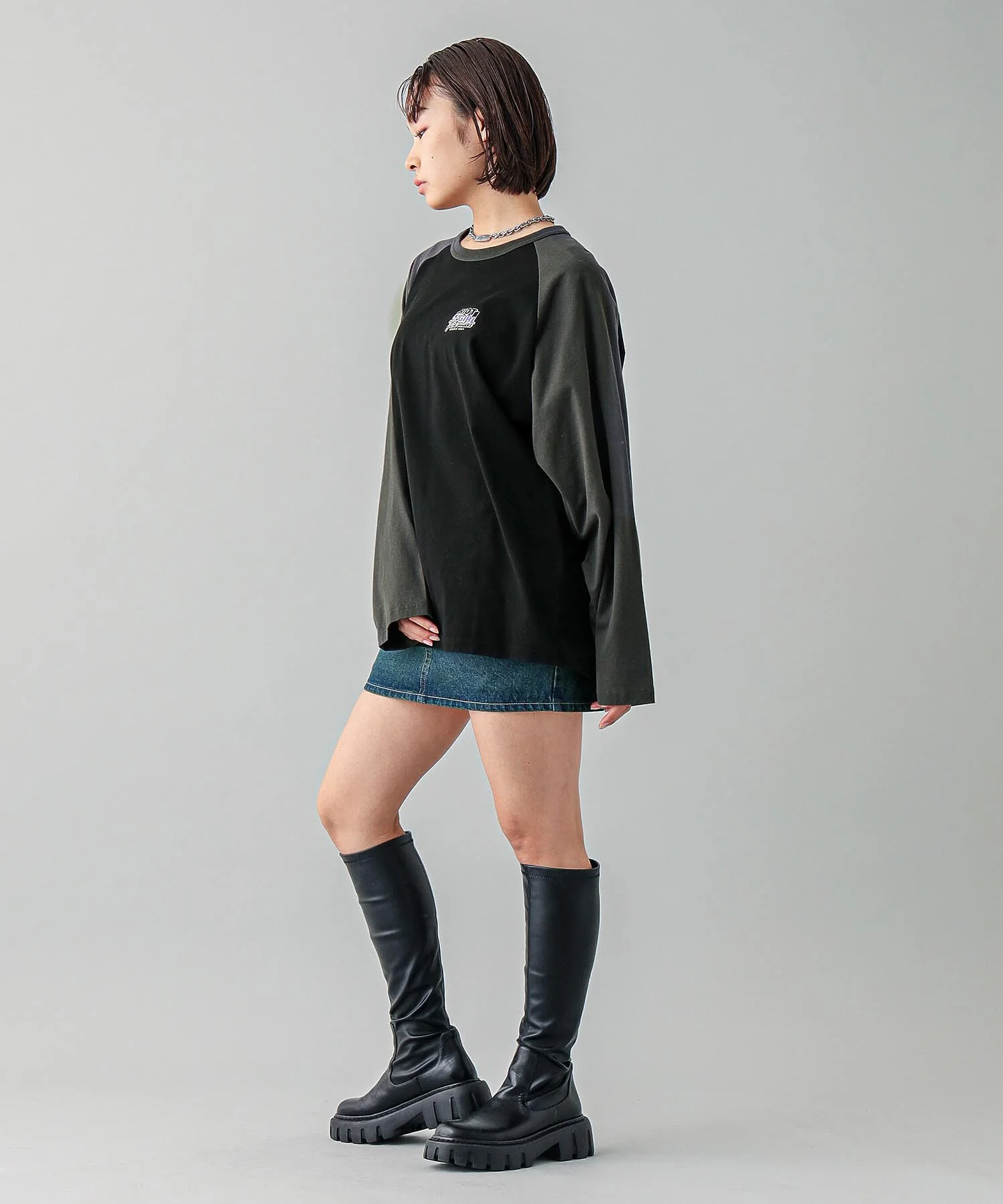 DOUBLE LOGO B/B BIG TEE X-girl - Image 21
