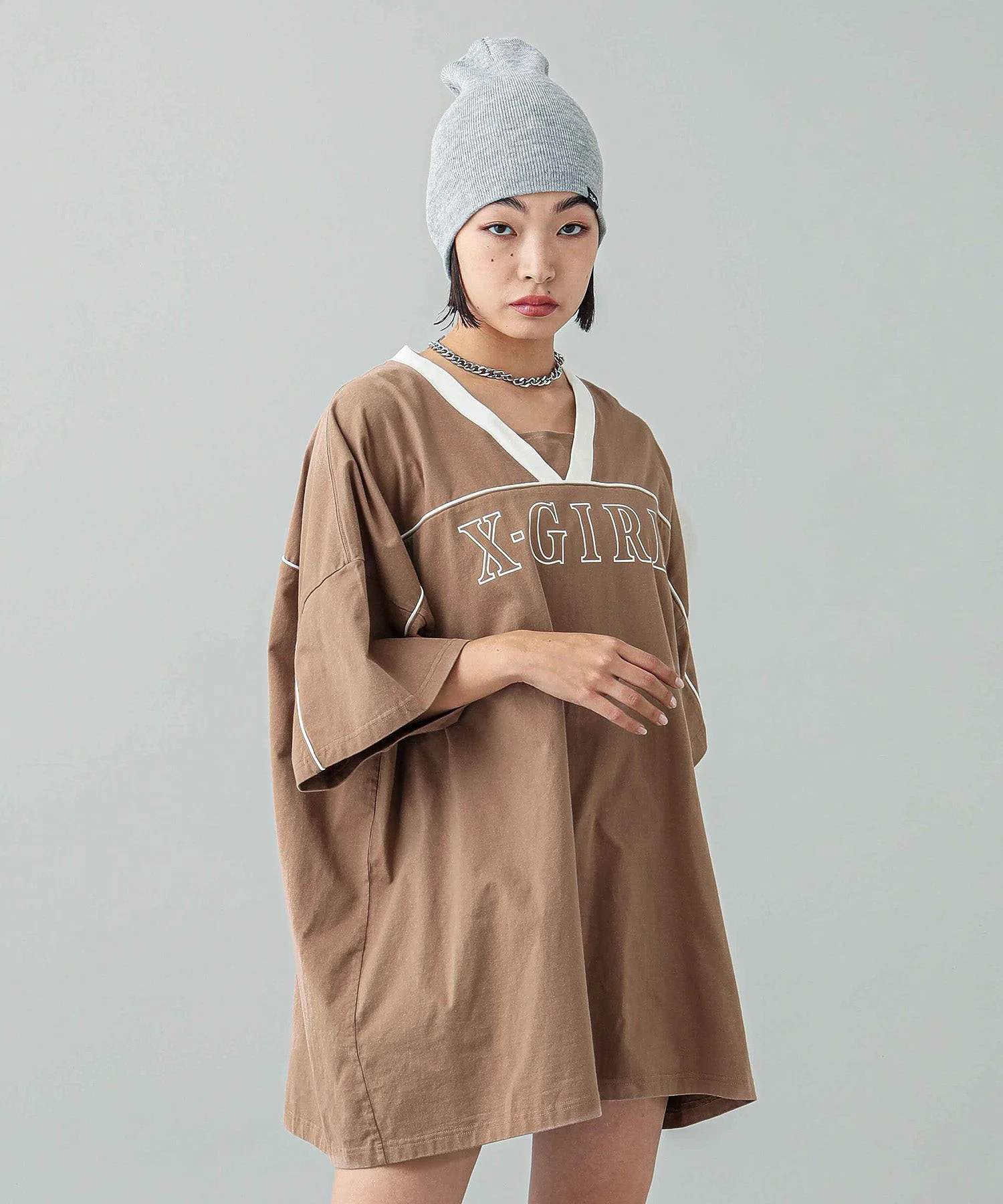 V-NECK BIG TEE DRESS X-girl - Image 21
