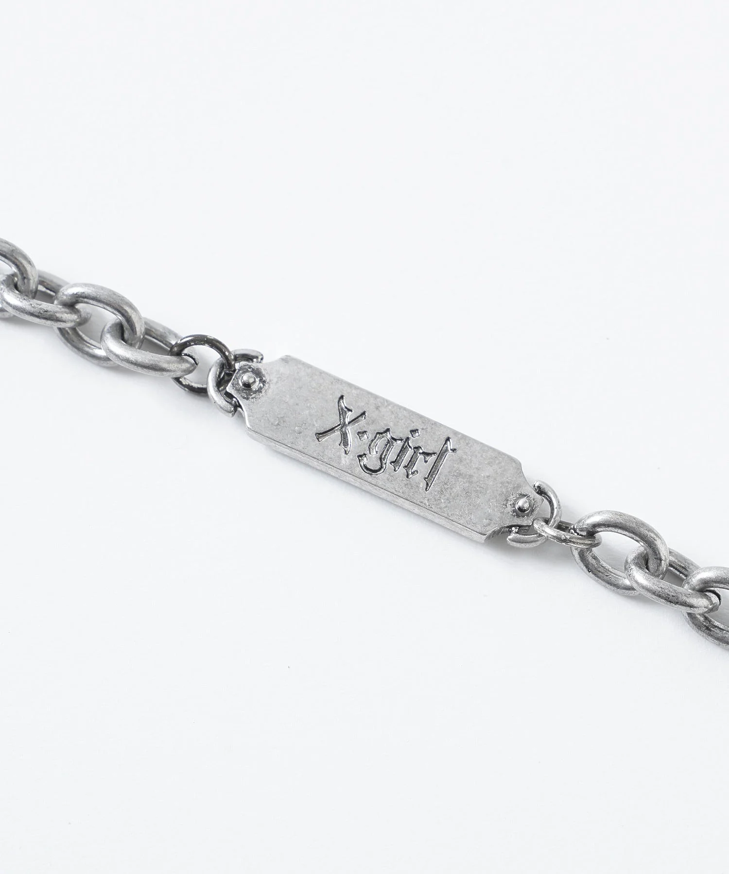 GOTHIC LOGO PLATE NECKLACE X-girl - Image 8