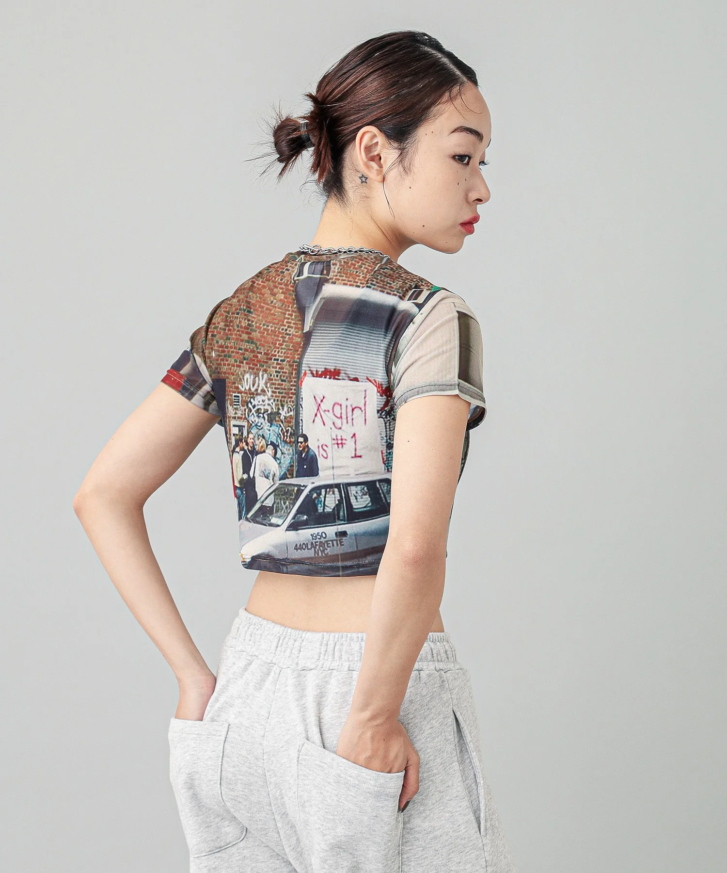 X-girl MESH COMPACT TOP - Image 7