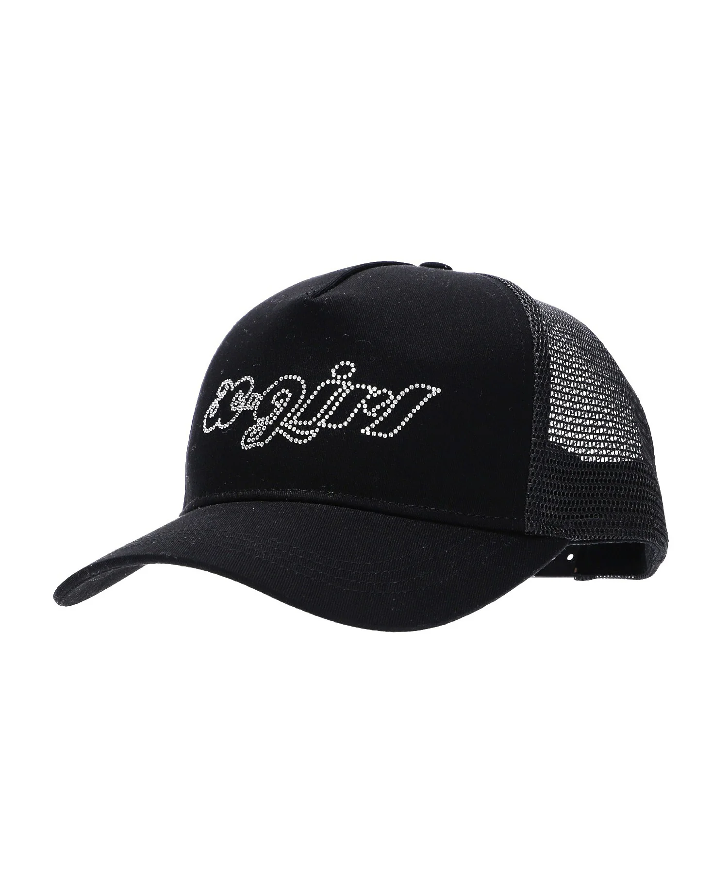 RHINESTONE LOGO TRUCKER CAP - Image 5