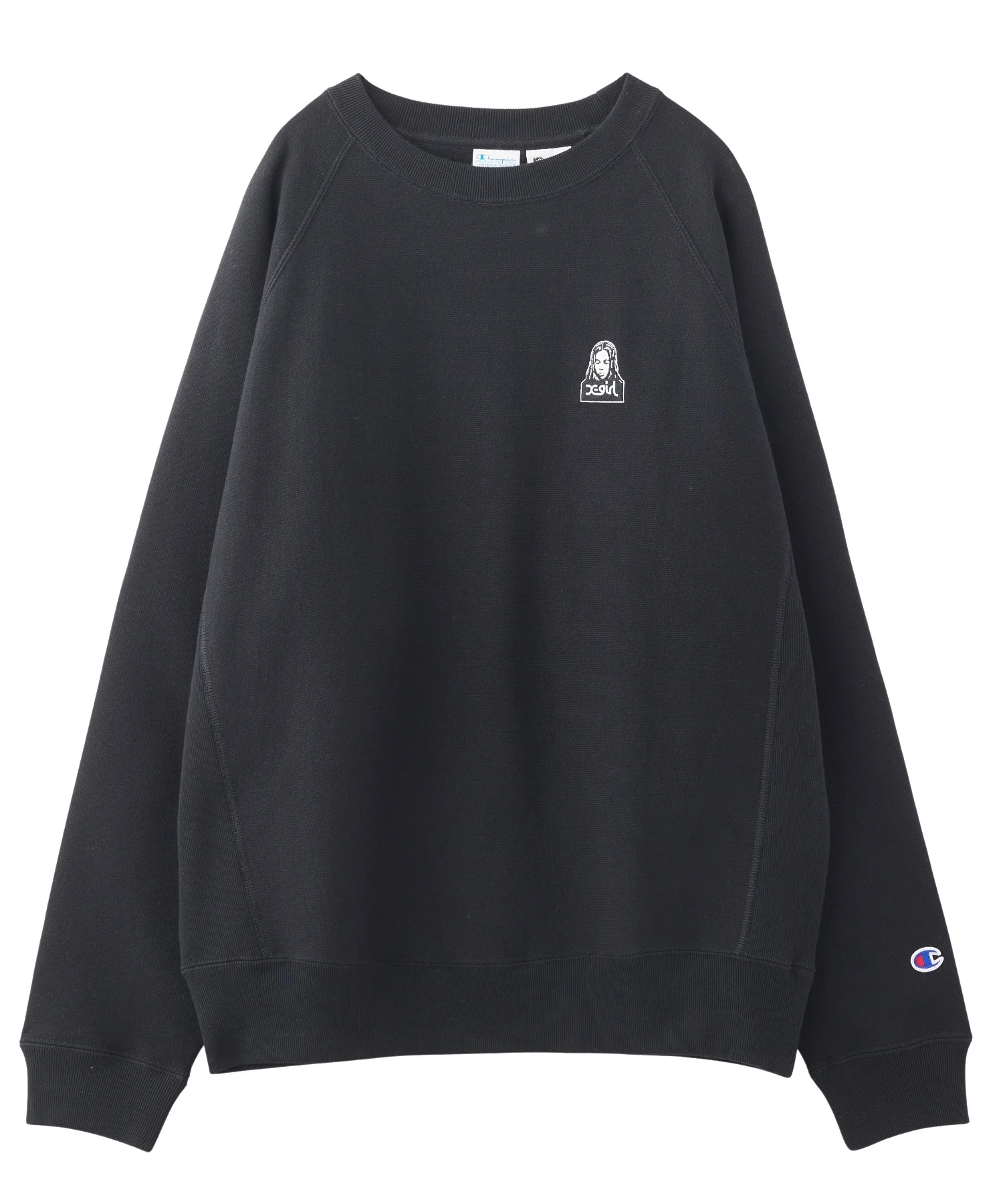 X-girl x Champion REVERSE WEAVE R RAGLAN SWEAT TOP - Image 4