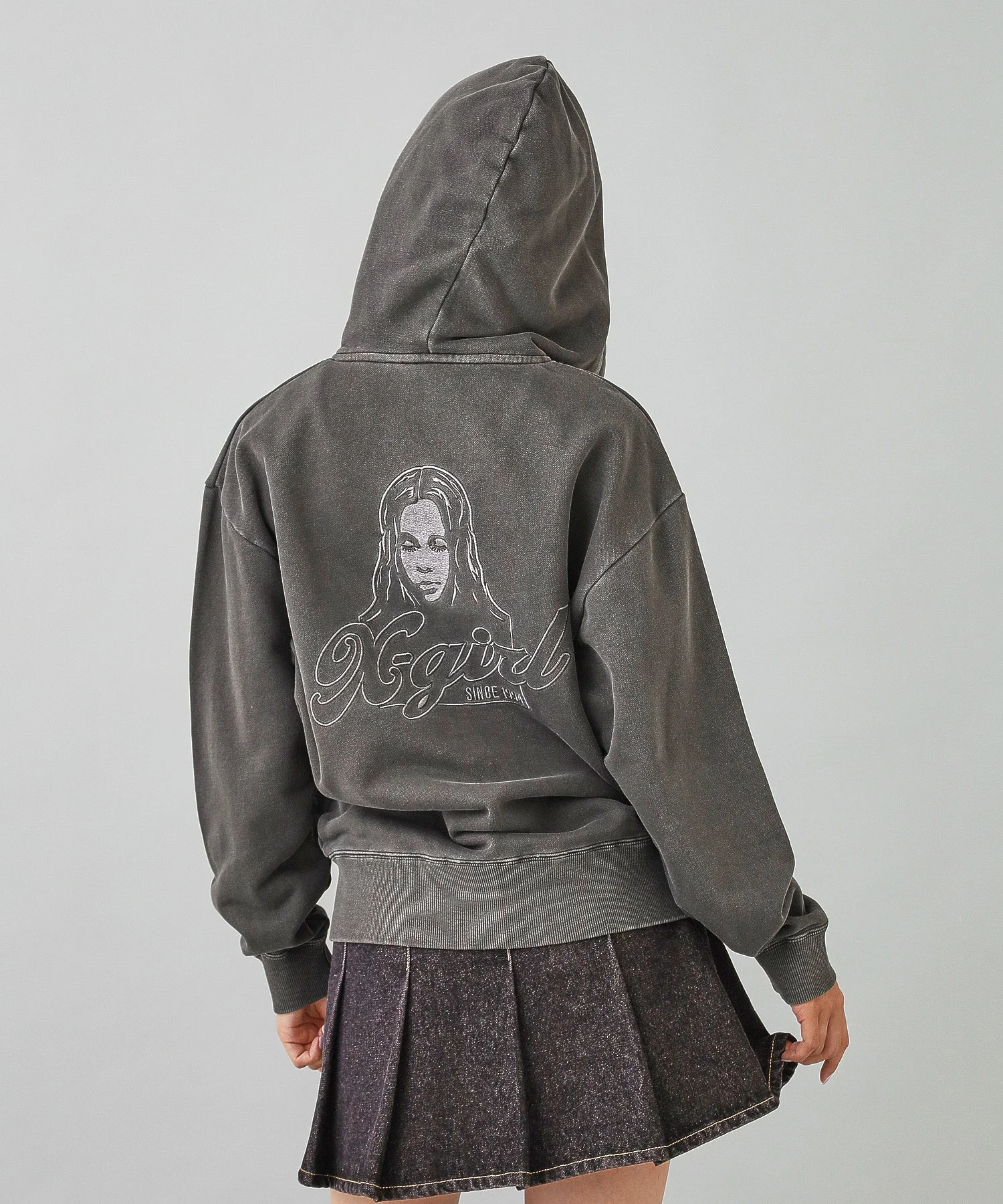 FACE PIGMENT DYED ZIP UP SWEAT HOODIE - Image 25