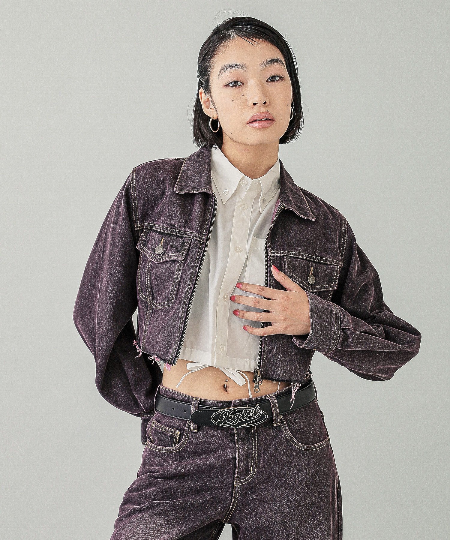 OVERDYED ZIP UP DENIM JACKET - Image 15