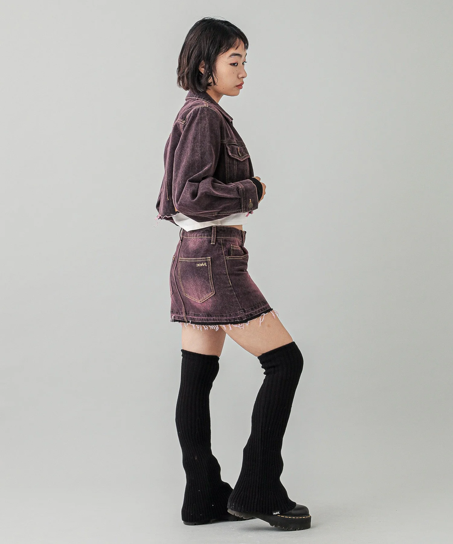 OVERDYED ZIP UP DENIM JACKET - Image 37