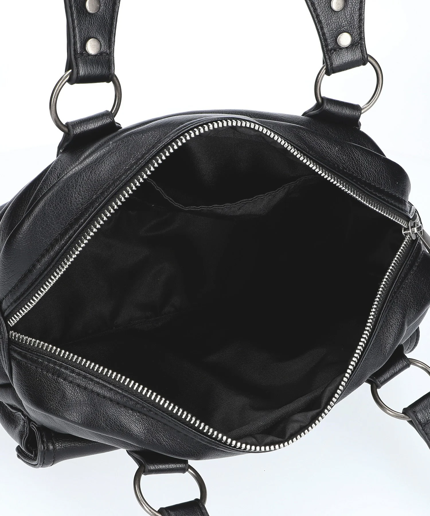 DOUBLE POCKET FAUX LEATHER HAND BAG - Image 17