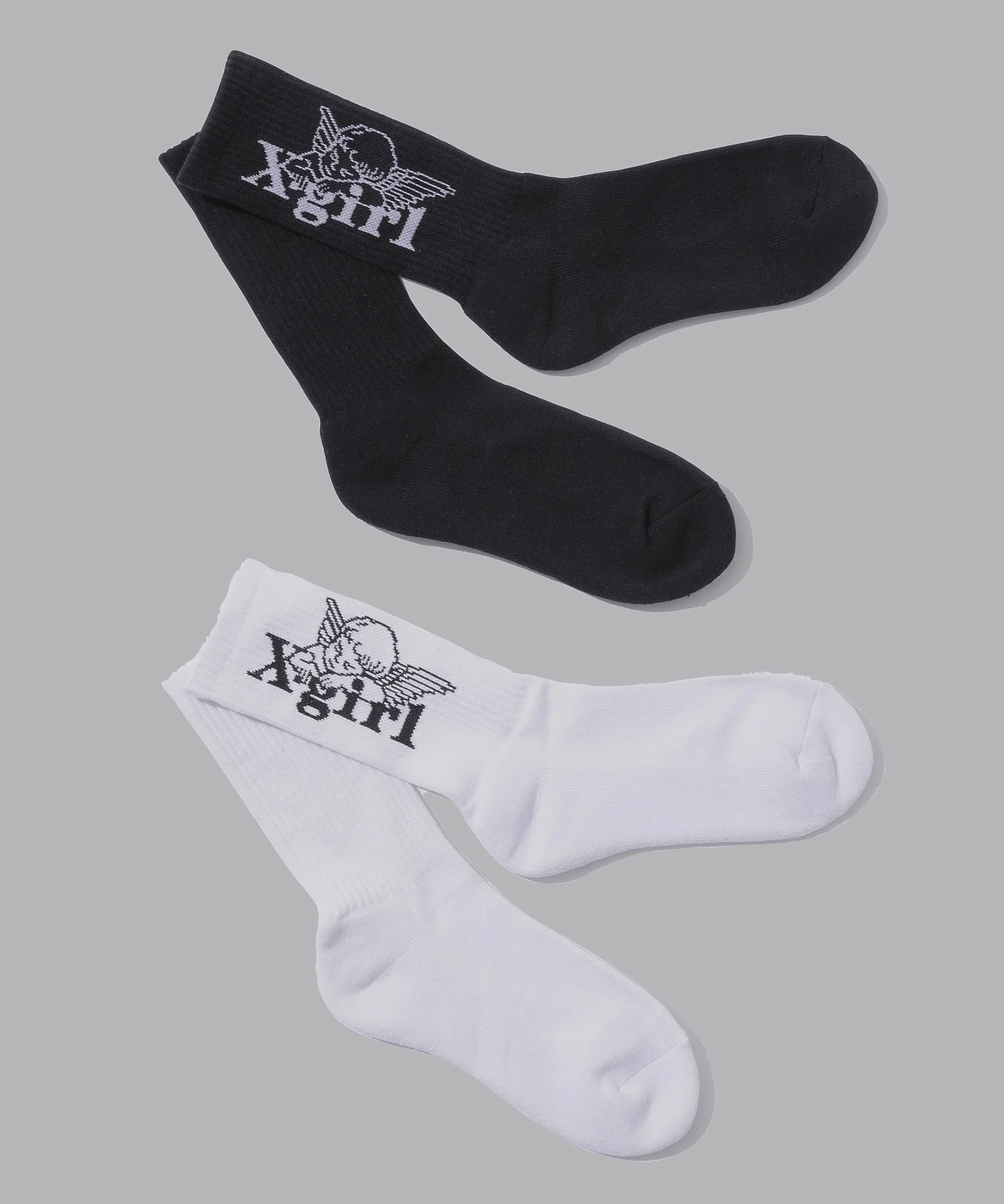 JACQUARD ANGEL RIB SOCKS