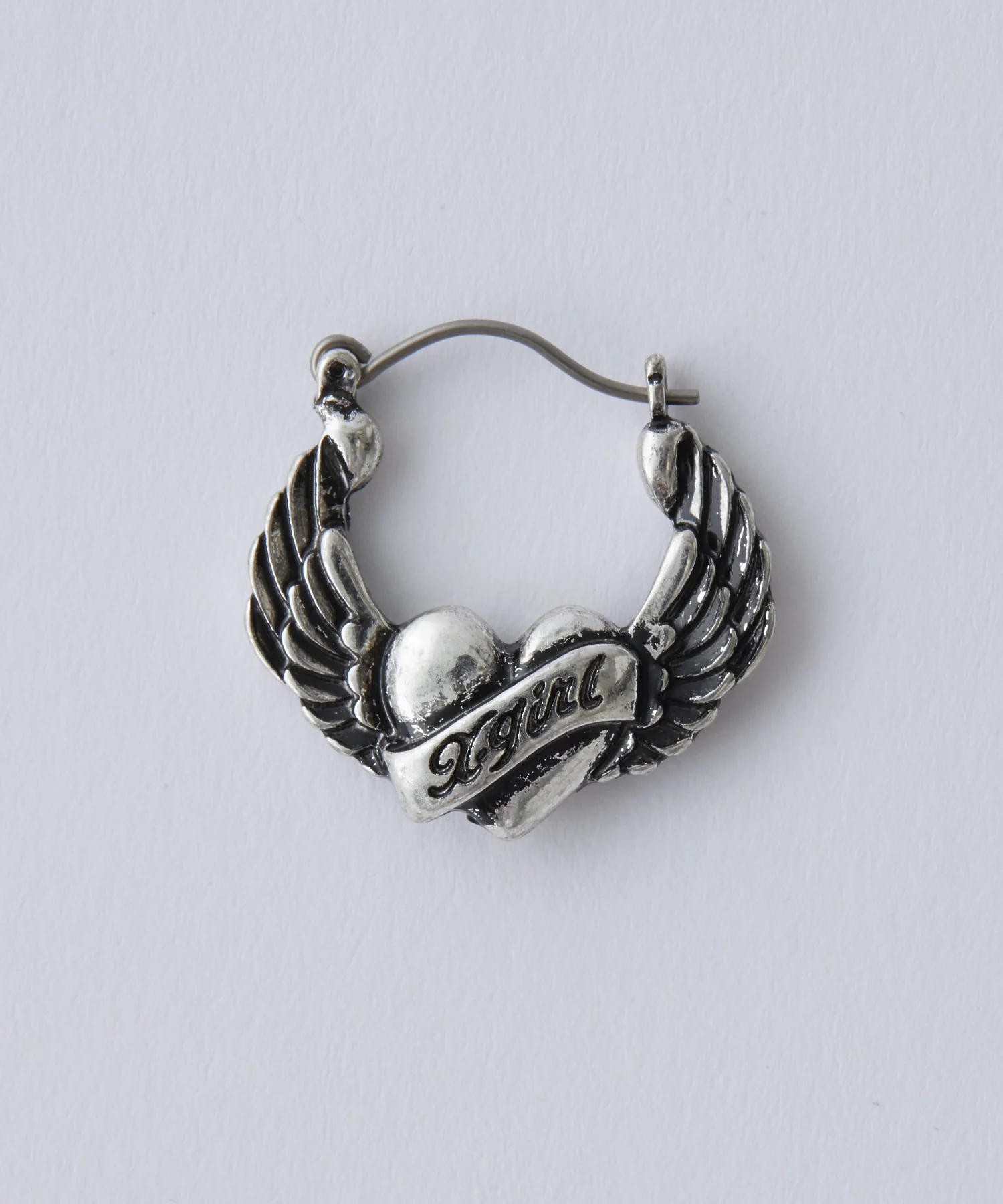 HEART AND WING CHARM EARRINGS - Image 3