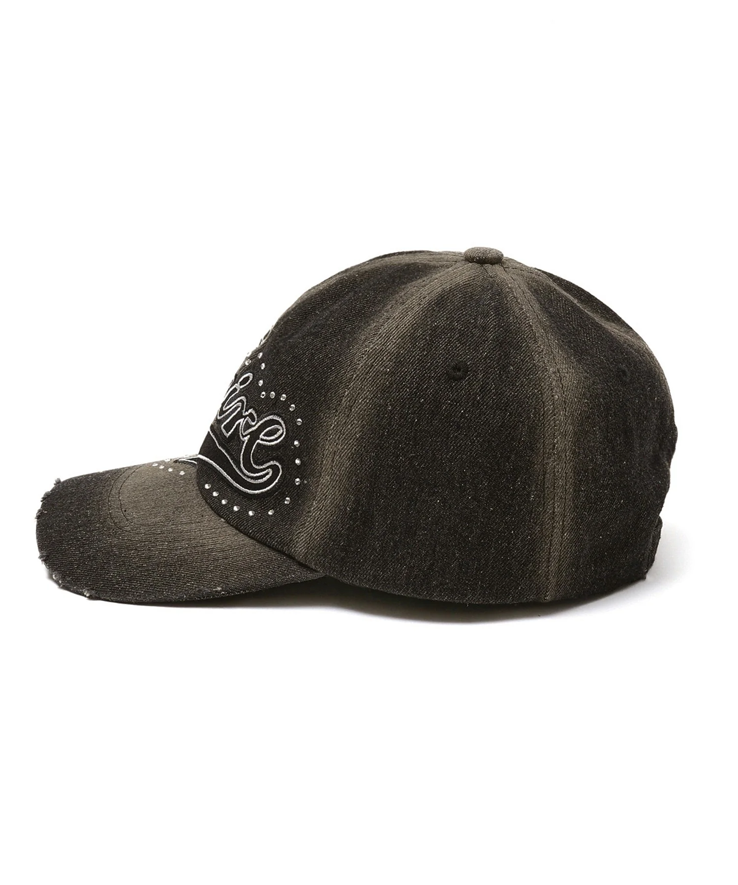 RHINESTONE AND LOGO DENIM 6PANEL CAP - Image 7