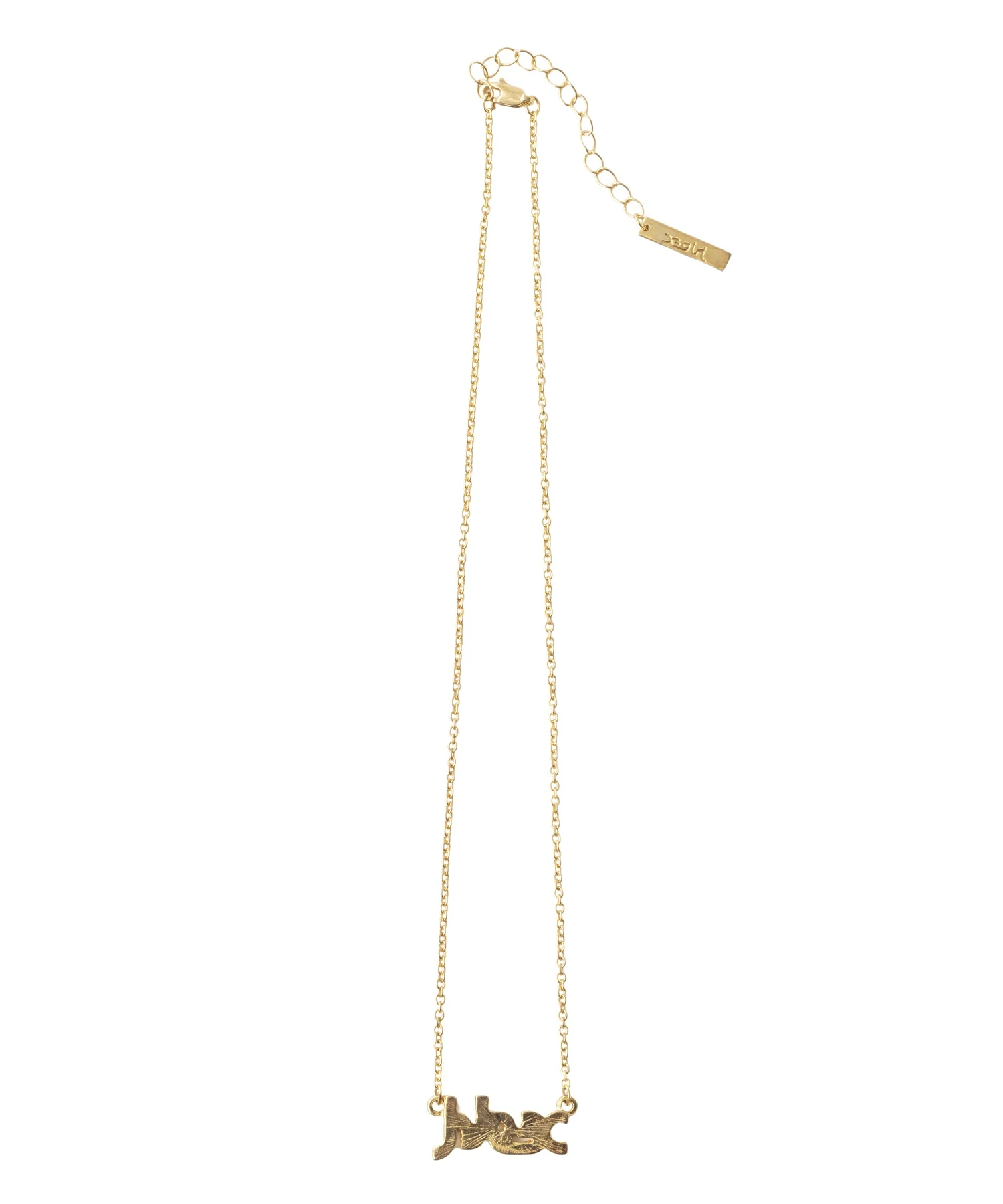 RHINESTONE MILLS LOGO NECKLACE - Image 2
