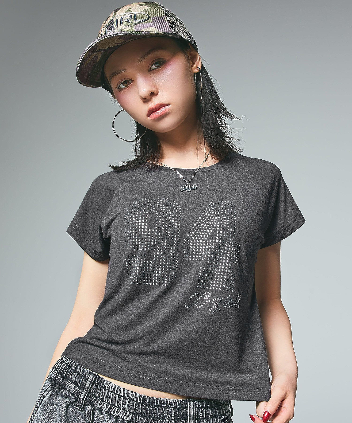 RHINESTONE NUMBERING BABY TEE