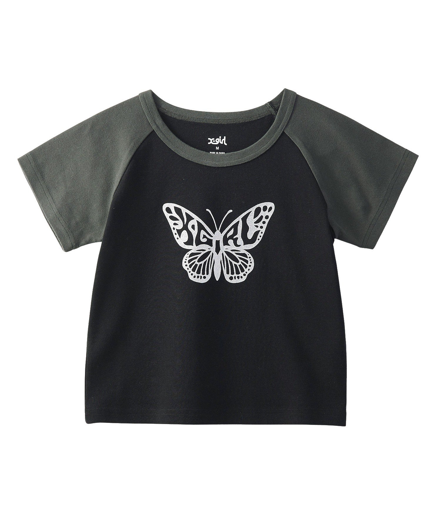 GLITTER BUTTERFLY RAGLAN S/S BABY TEE - Image 15
