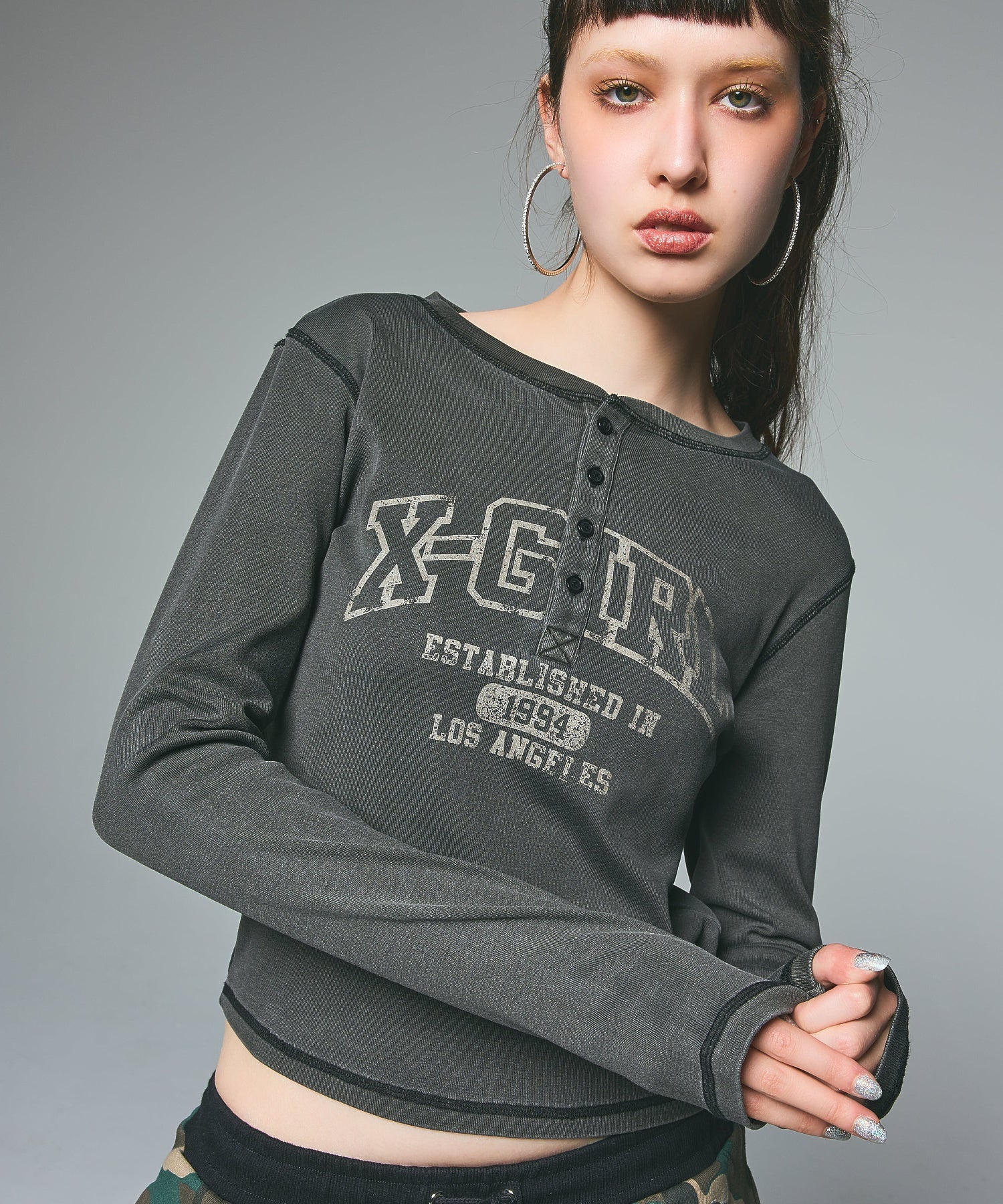 COLLEGE LOGO L/S COMPACT TOP - Image 3