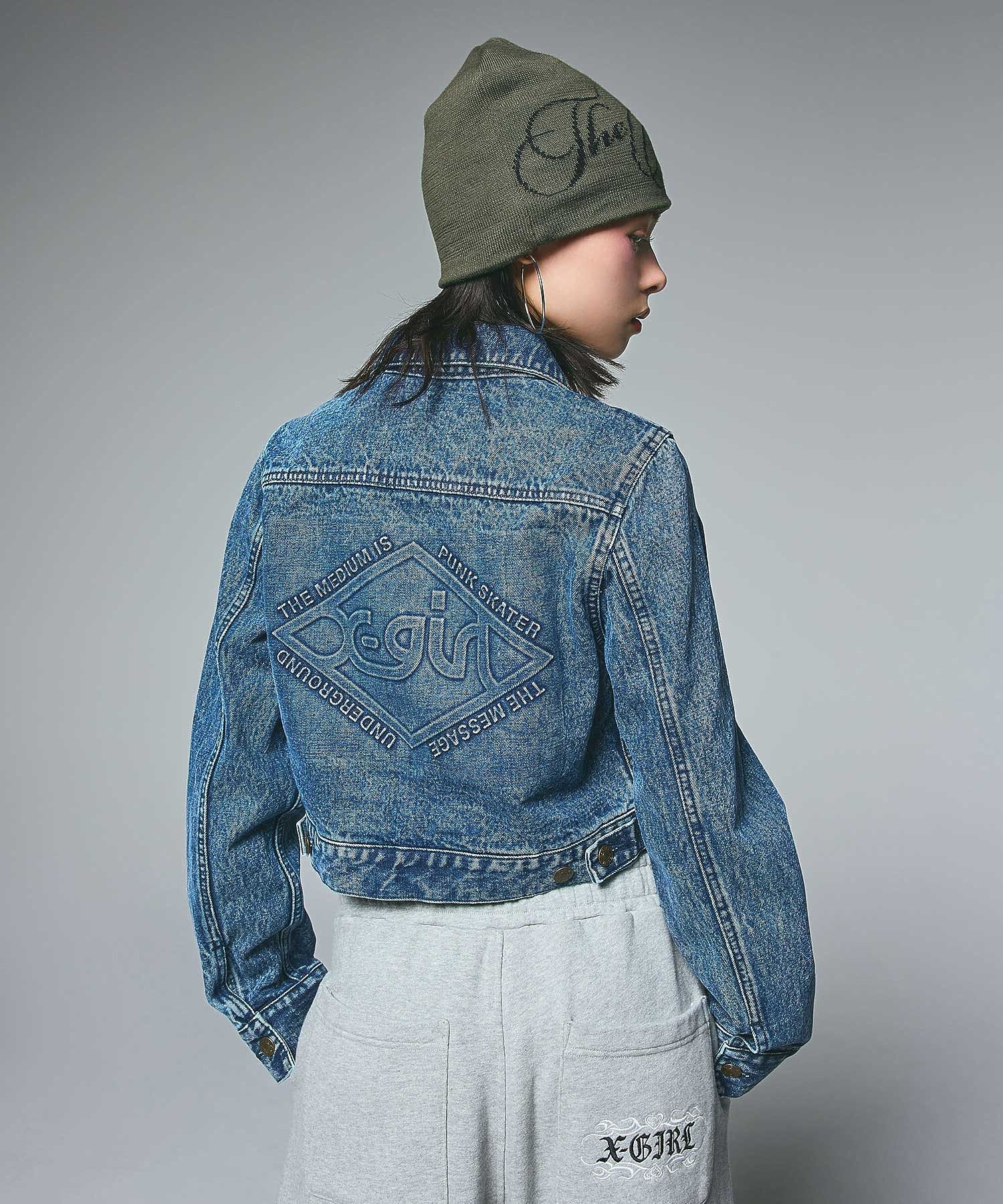 EMBOSSED DENIM JACKET - Image 2