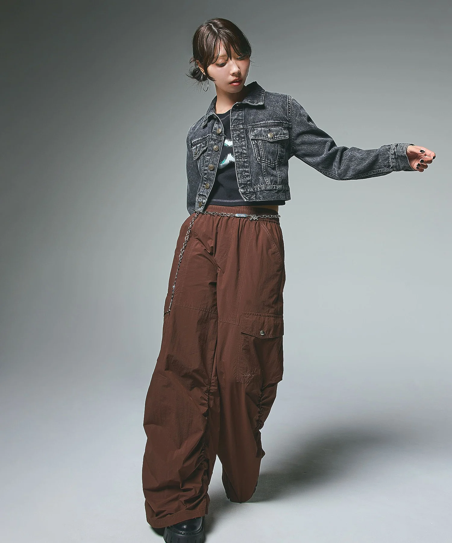 EMBOSSED DENIM JACKET - Image 6