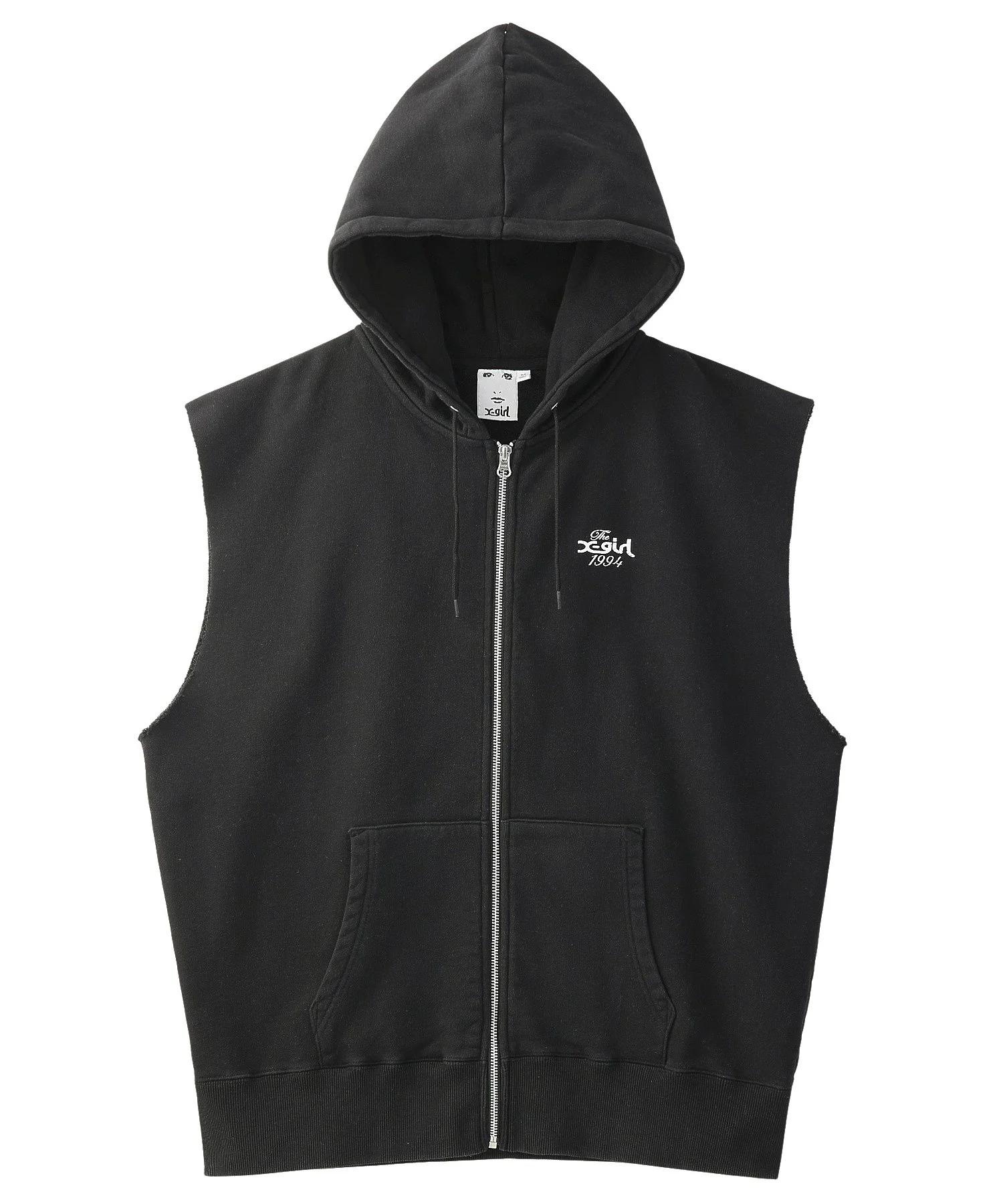 DISTRESSED CIRCLE LOGO ZIP UP SWEAT VEST - Image 19