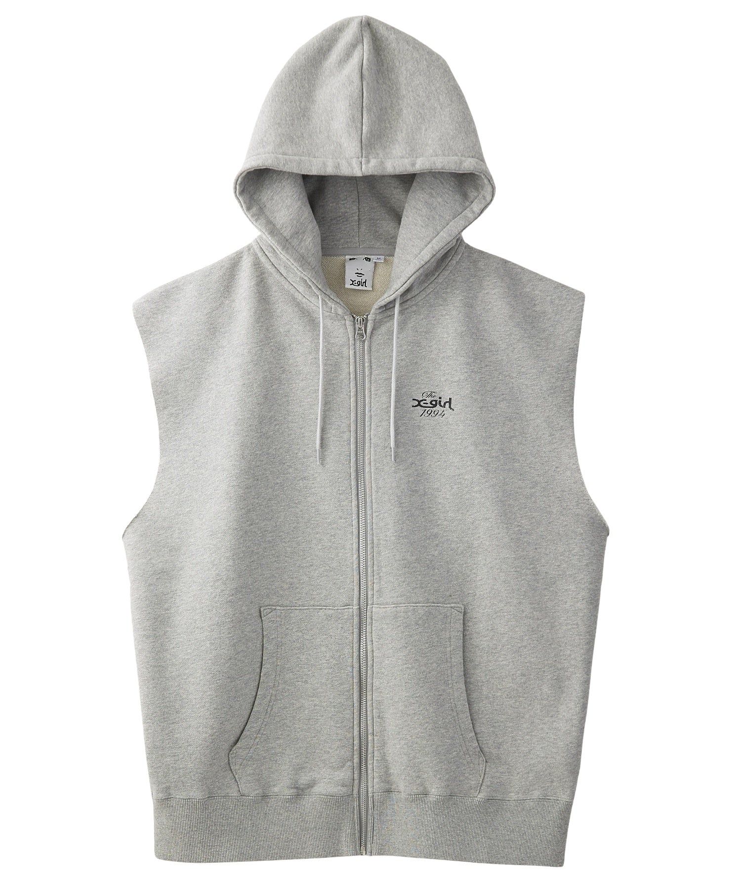 DISTRESSED CIRCLE LOGO ZIP UP SWEAT VEST - Image 6