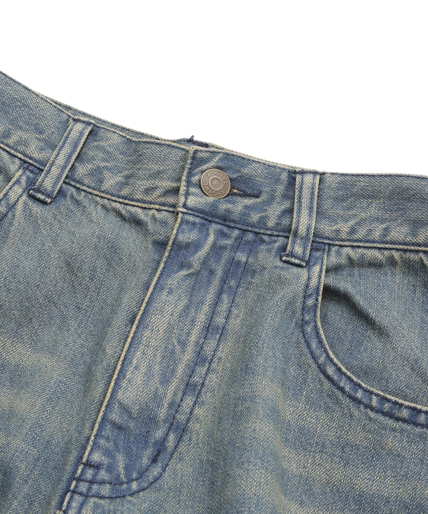 LOGO POCKET LOOSE DENIM PANTS - Image 15