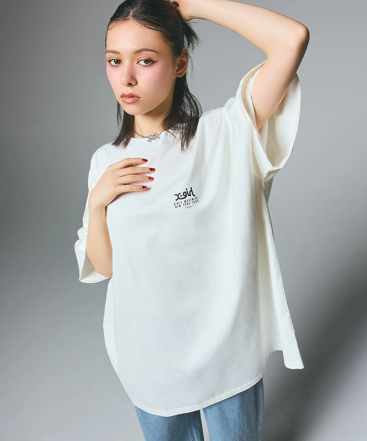 COLLAGE CAMO FACE S/S BIG TEE DRESS - Image 2