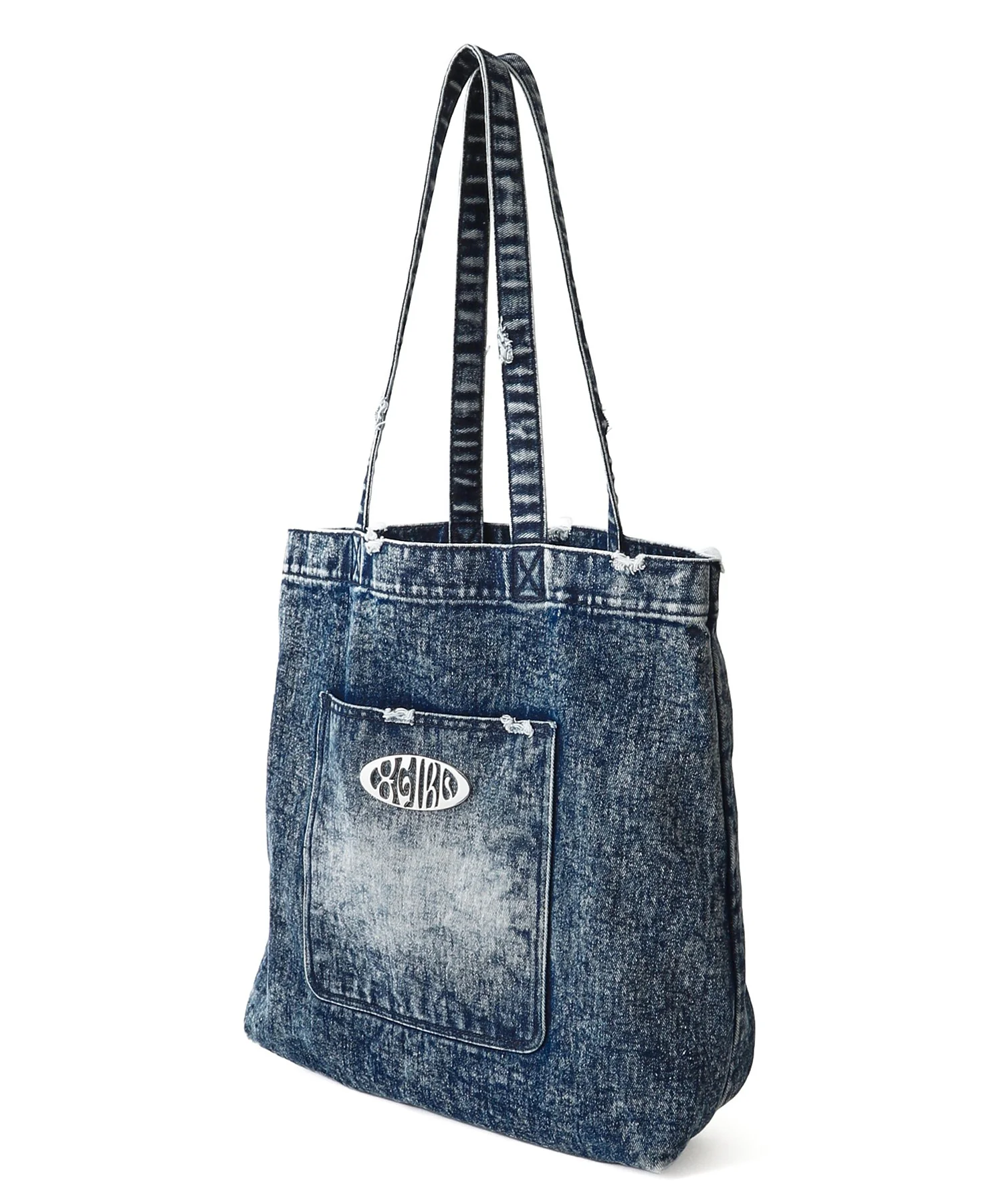 POCKET DENIM TOTE BAG - Image 3