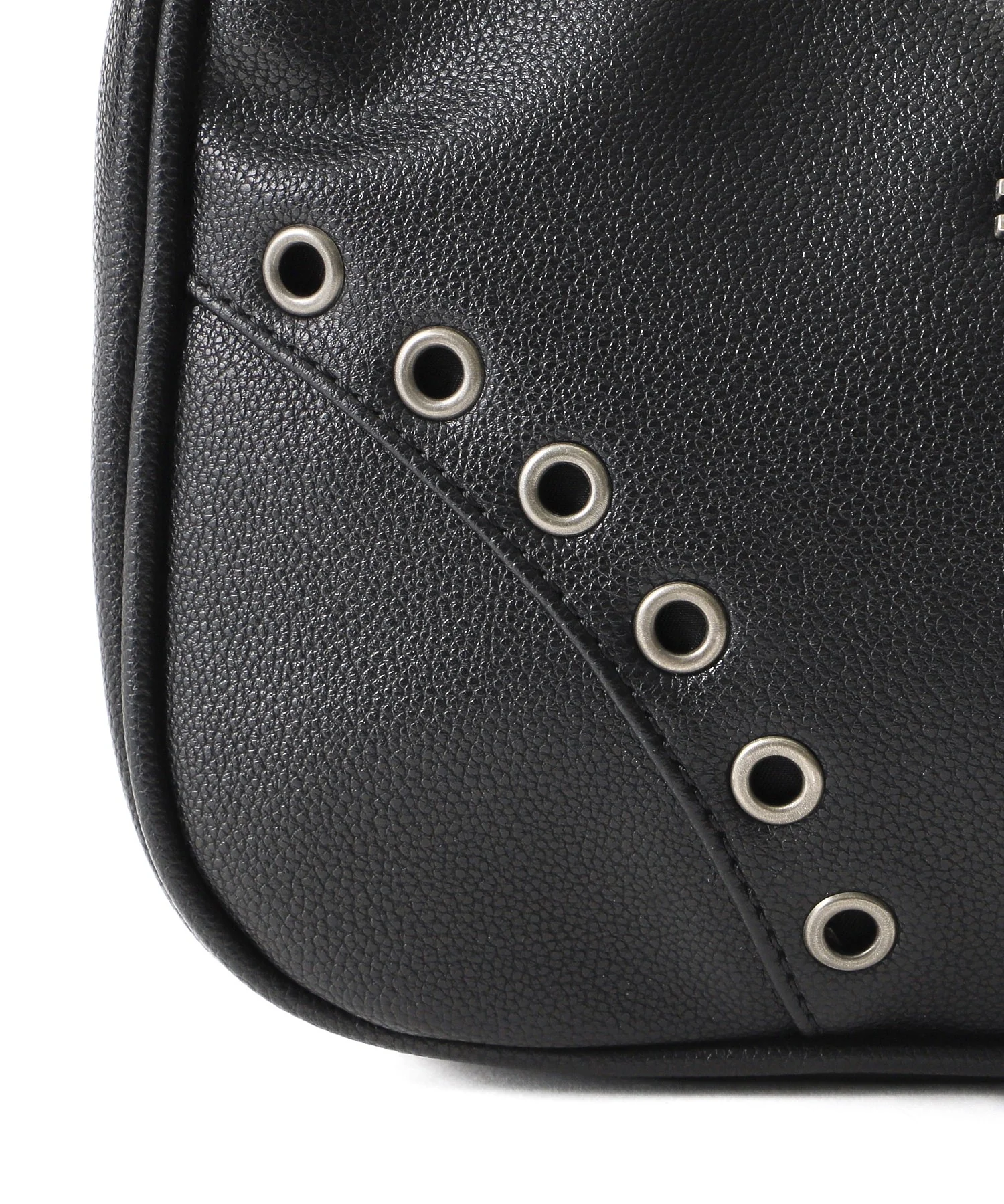 EYELET FAUX LEATHER HAND BAG - Image 16
