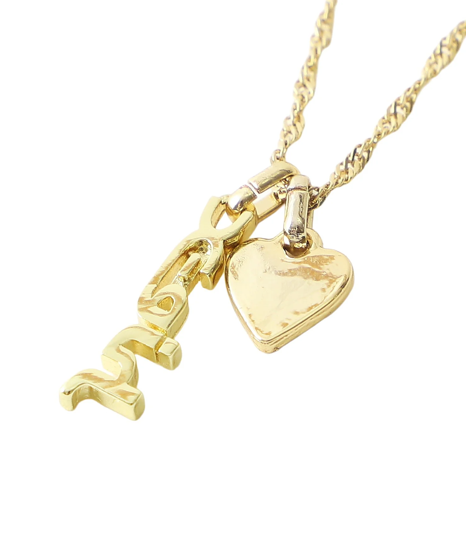 MILLS LOGO AND HEART NECKLACE - Image 4