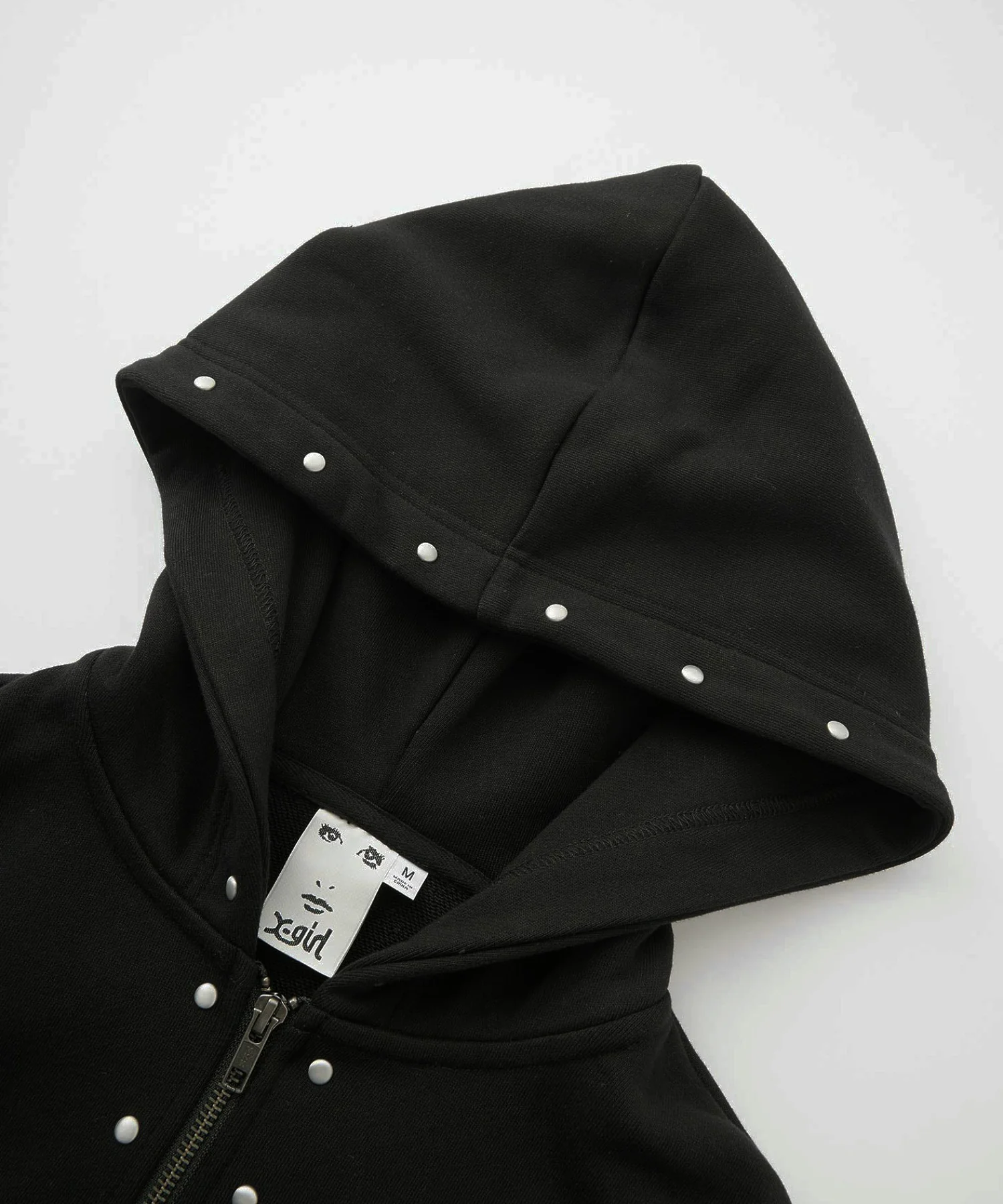 STUDDED ZIP UP SWEAT HOODIE - Image 7