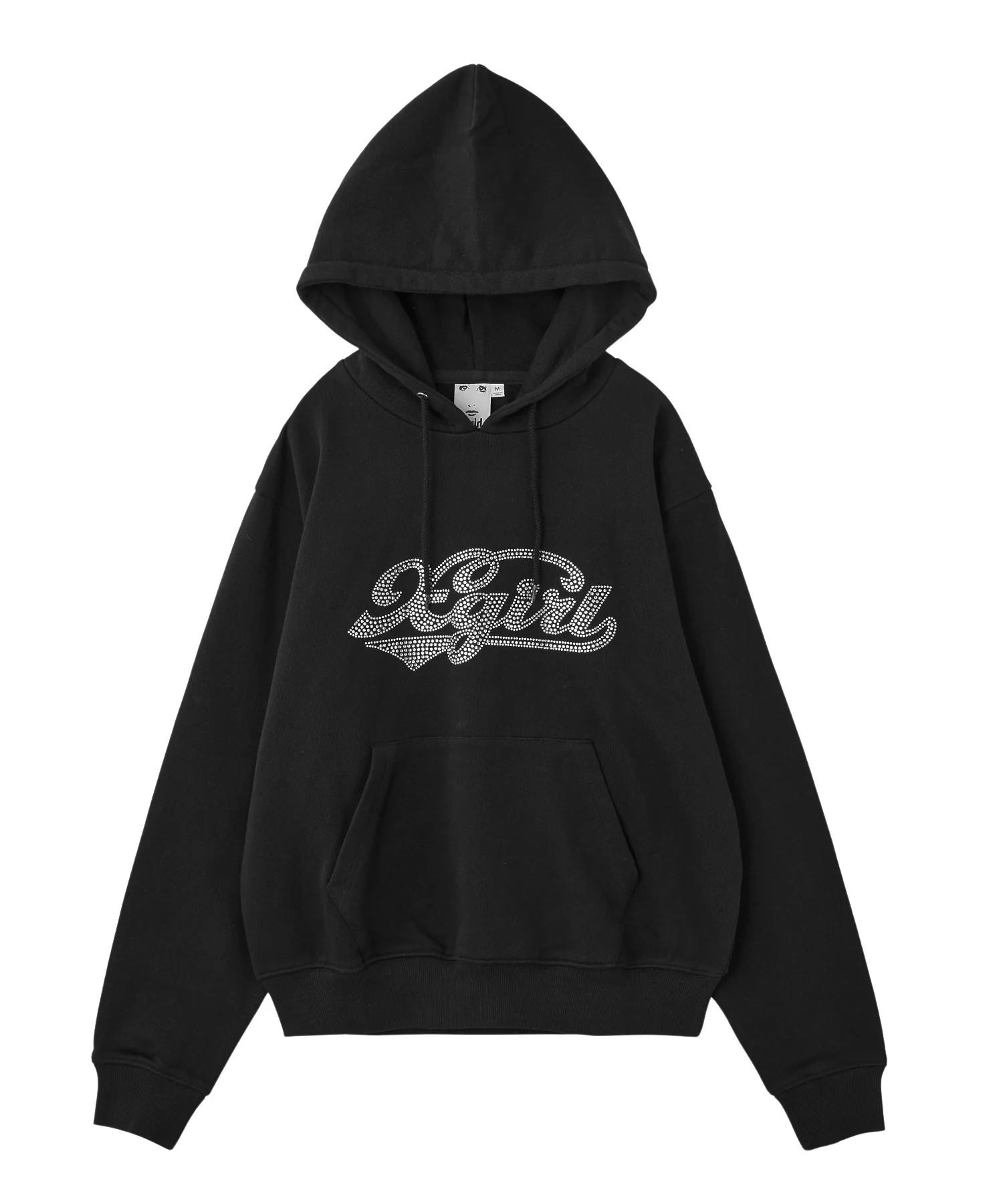 RHINESTONE CURSIVE LOGO SWEAT HOODIE - Image 13