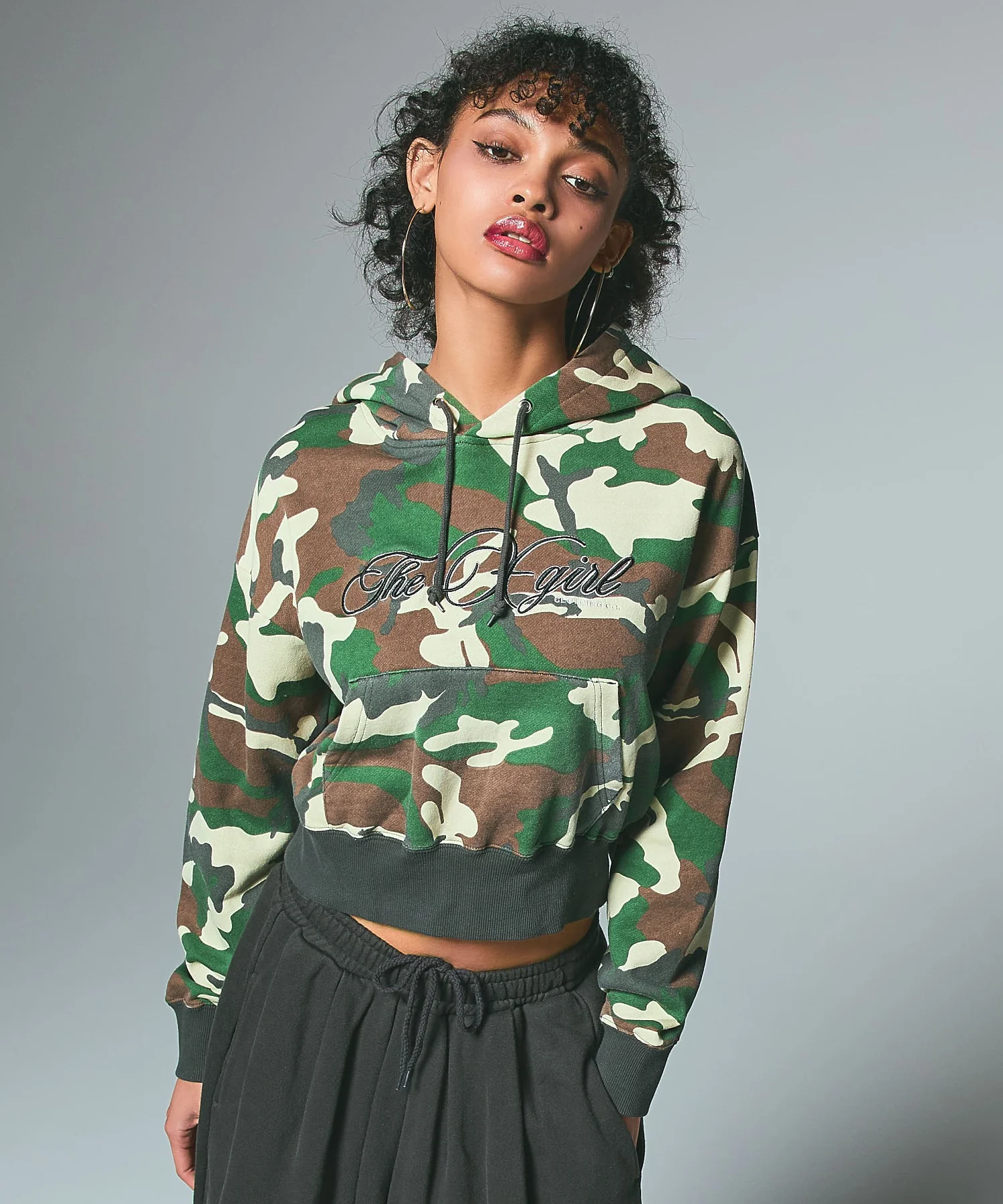 CURSIVE LOGO EMBROIDERY COMPACT SWEAT HOODIE - Image 5