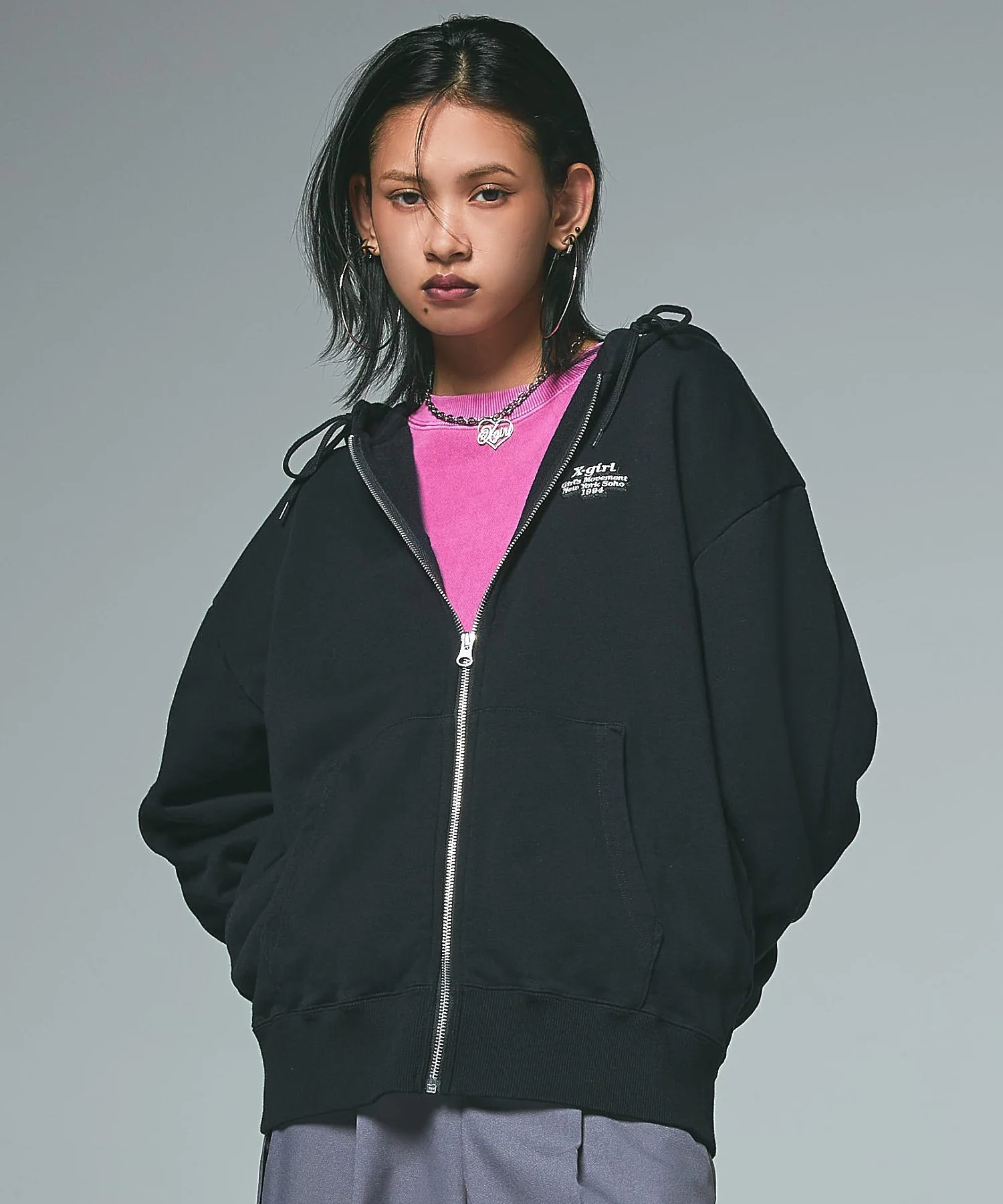MESSAGE AND FACE ZIP UP SWEAT HOODIE - Image 9