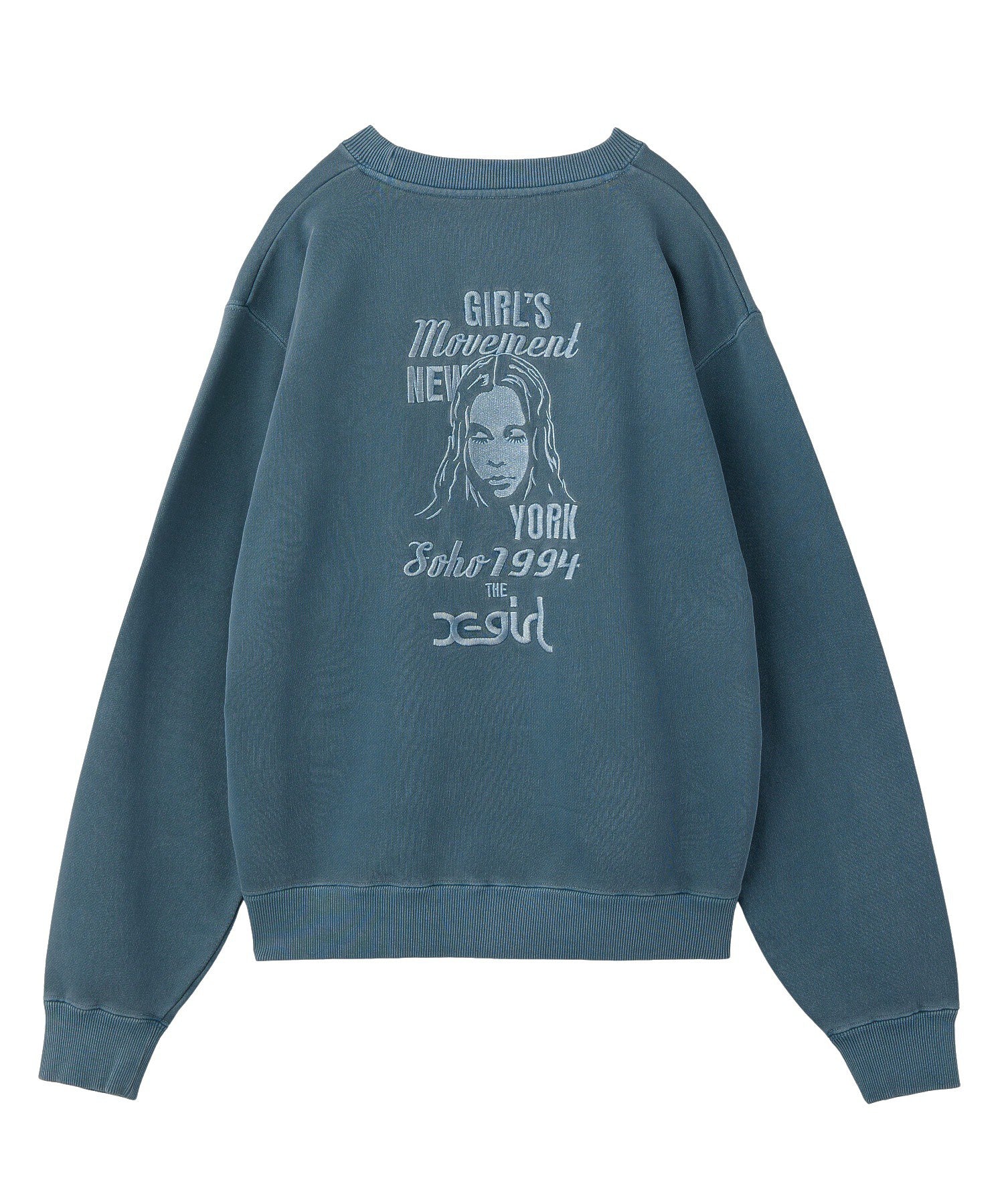MIX LOGO & FACE FADED CREWNECK SWEAT TOP - Image 18
