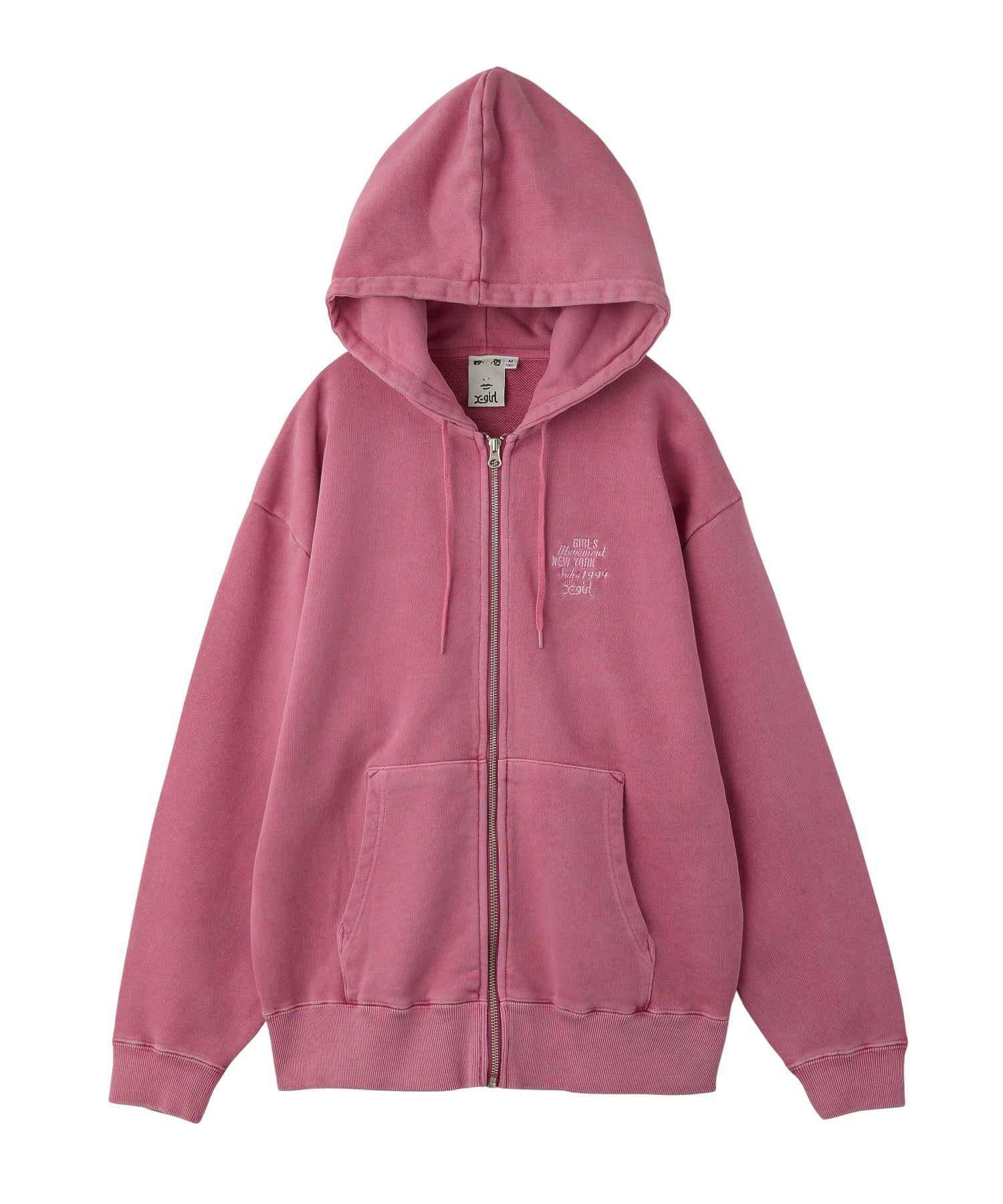 MIX LOGO & FACE FADED ZIP UP SWEAT HOODIE - Image 5
