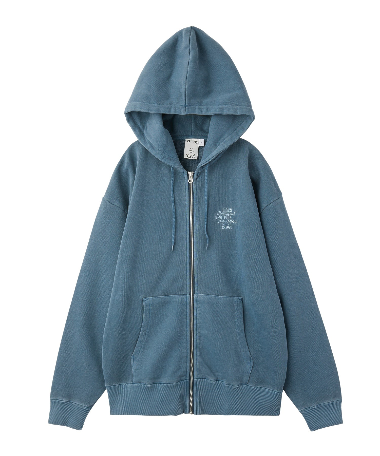 MIX LOGO & FACE FADED ZIP UP SWEAT HOODIE - Image 7