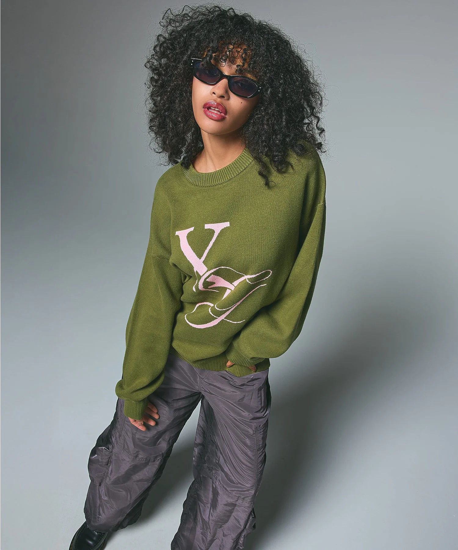 XG MONOGRAM LOGO JACQUARD KNIT TOP - Image 4
