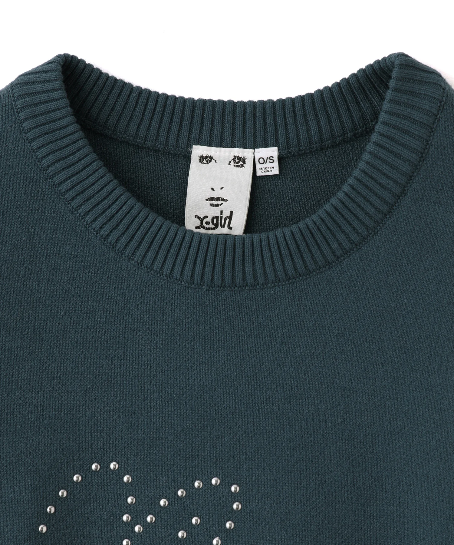 STUDDED LOGO KNIT TOP - Image 11