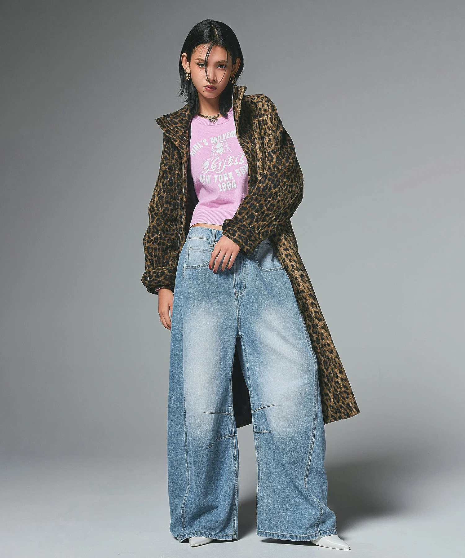 WIDE BAGGY DENIM PANTS - Image 2