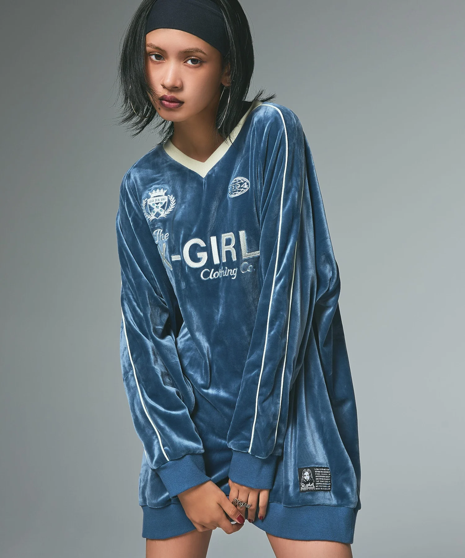 VELOUR GAME SHIRT DRESS - Image 2